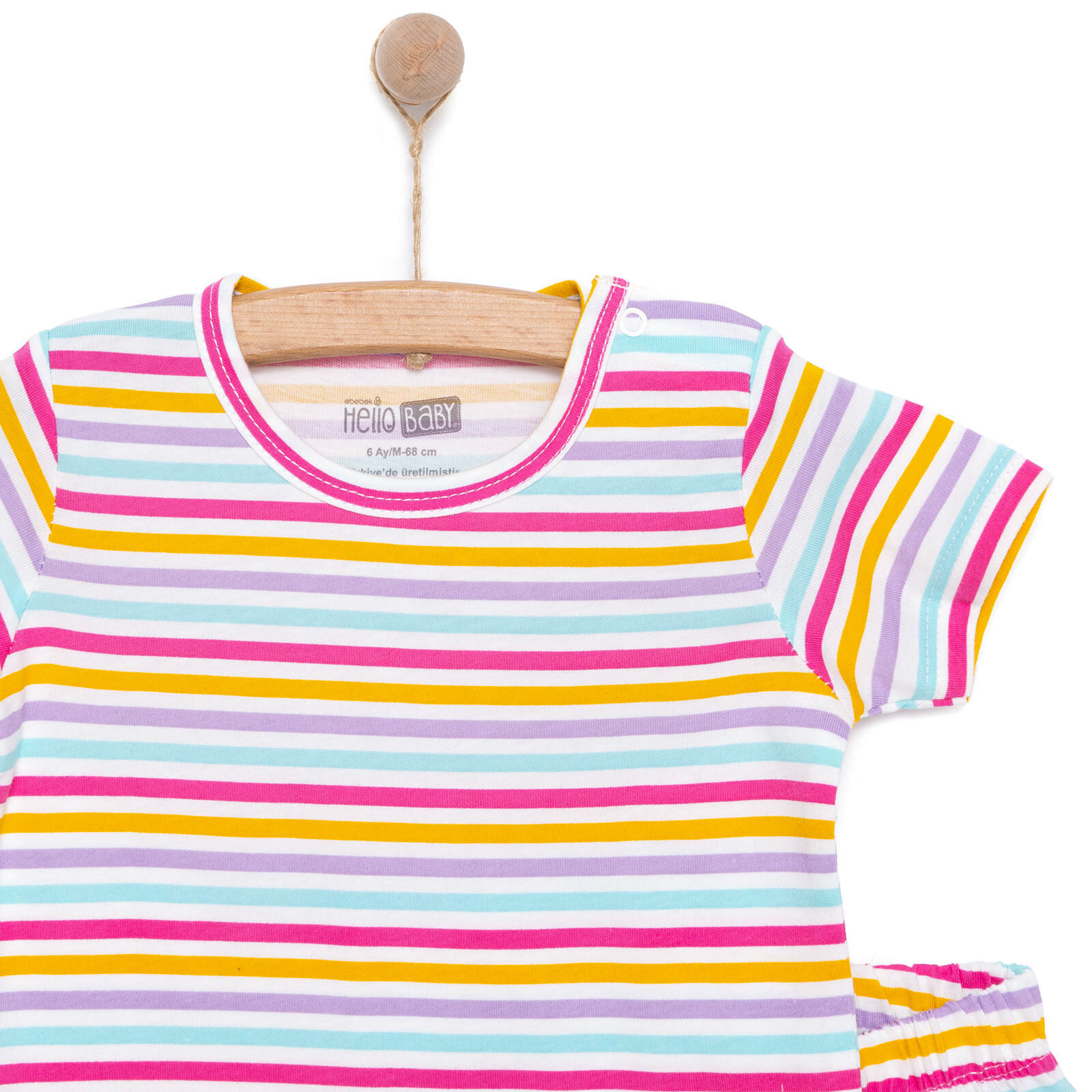 Kız Kısa Kol Pijama Takımı Kız Bebek