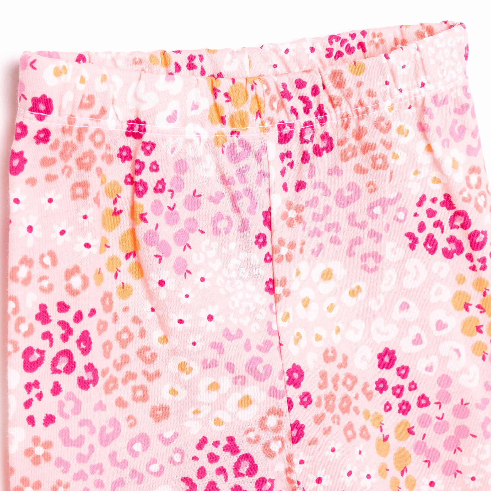 Kız Mini Çiçek Desenli Uzun Kol Pijama Takımı