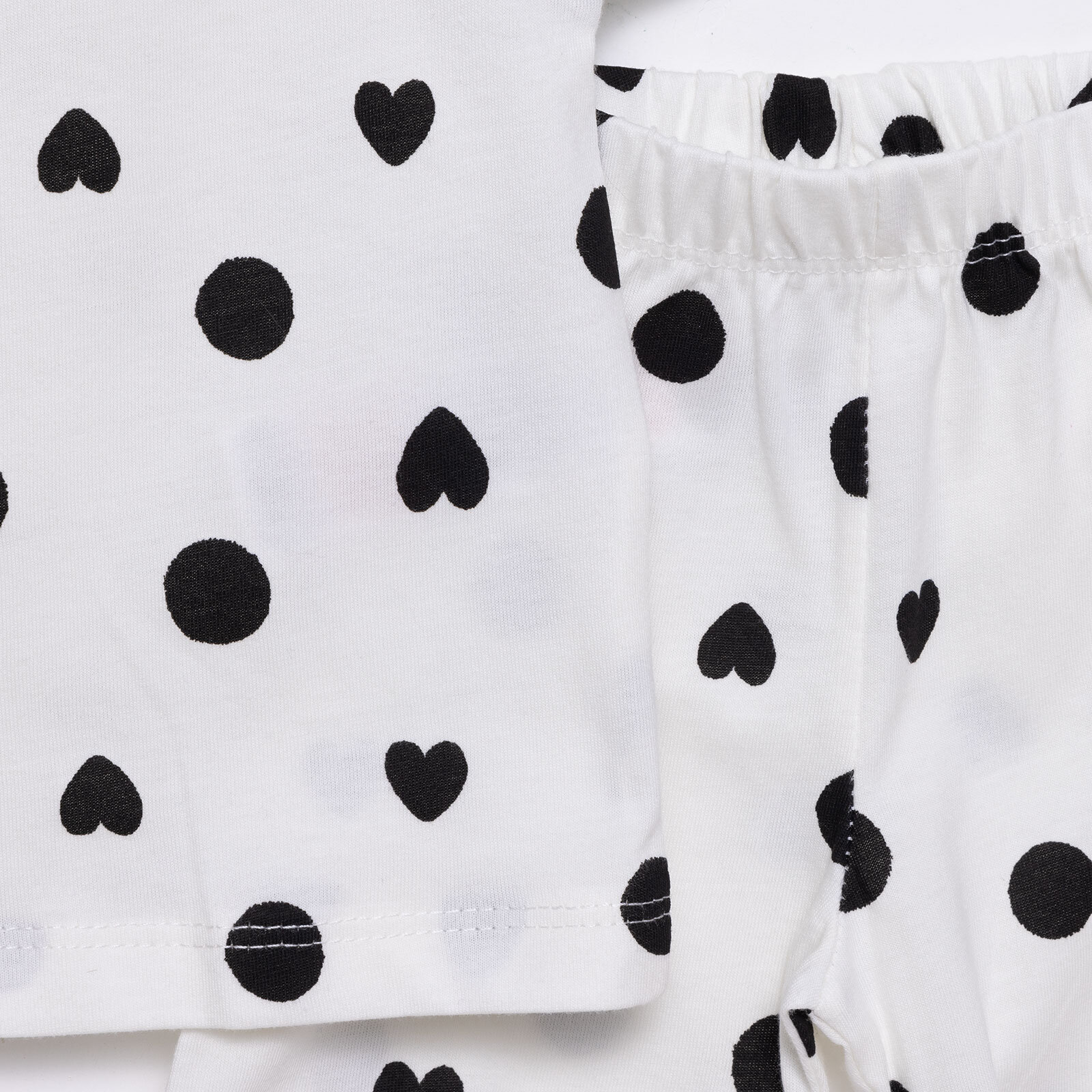 Kız Puantiyeli Kısa Kol Pijama Takımı Kız Puantiyeli Kısa Kol Pijama Takımı