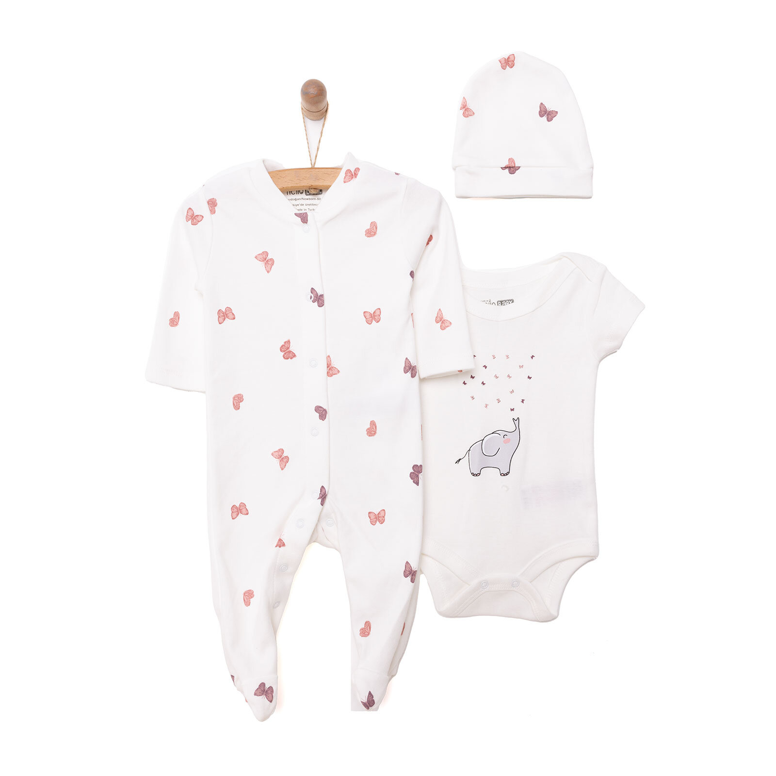 Kız Tulum-Body-Şapka Kız Bebek