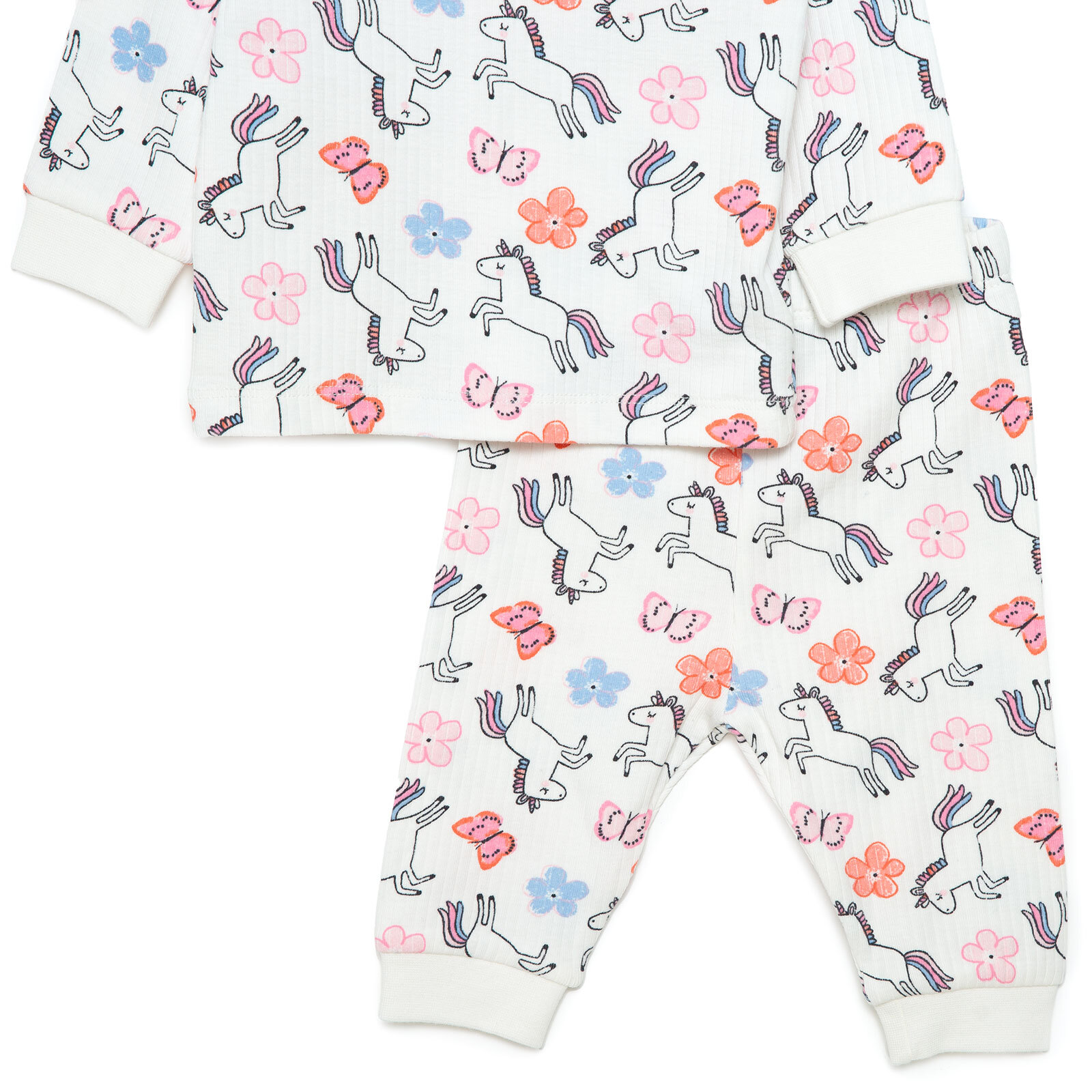 Kız Unicorn Desenli Uzun Kol Pijama Takımı Kız Unicorn Desenli Uzun Kol Pijama Takımı