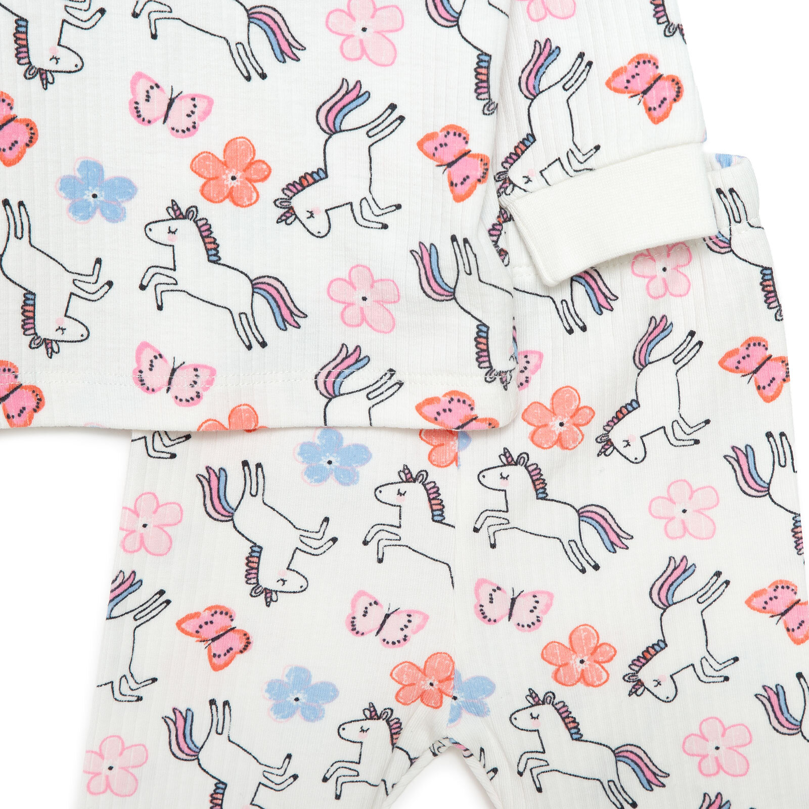 Kız Unicorn Desenli Uzun Kol Pijama Takımı Kız Unicorn Desenli Uzun Kol Pijama Takımı