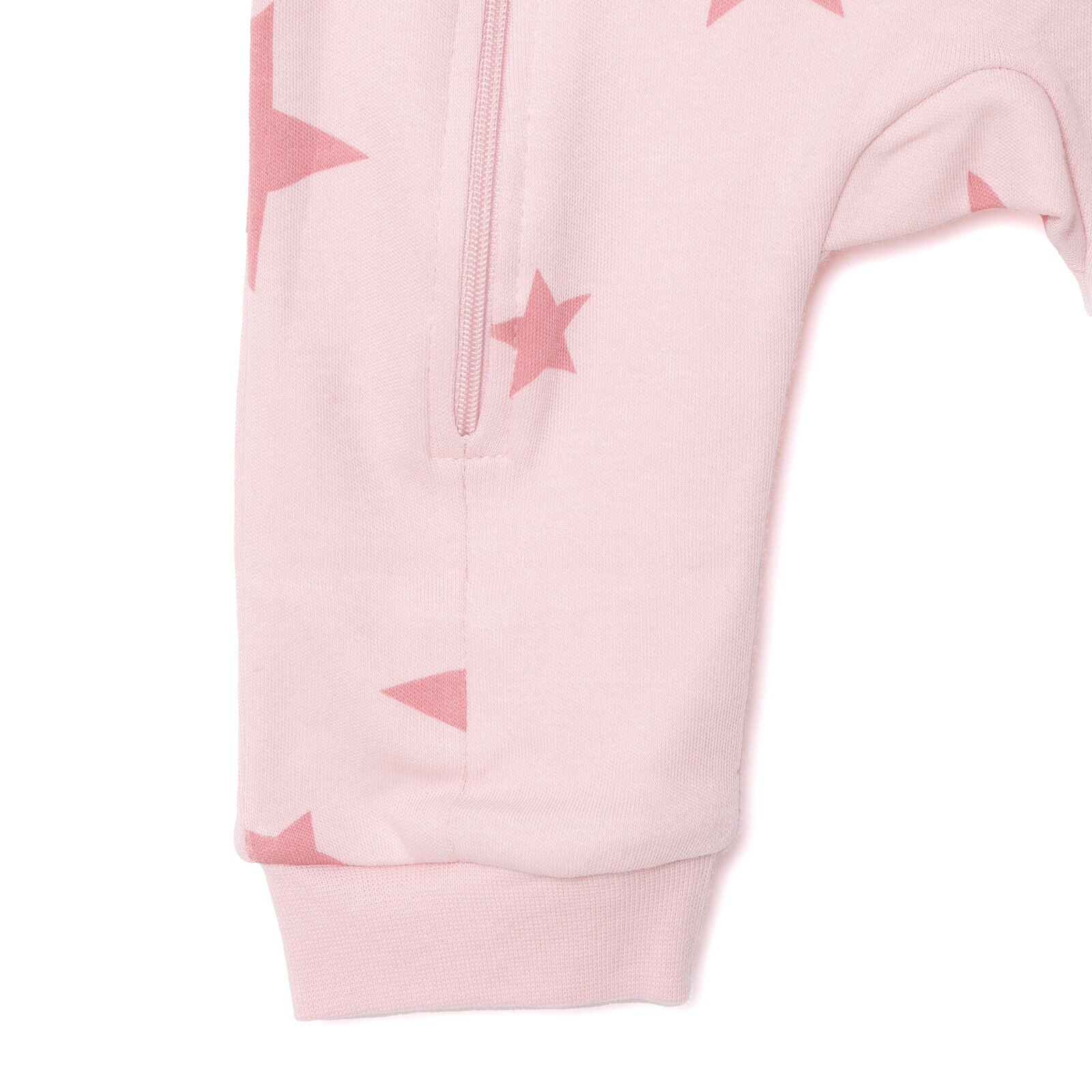 Kız Yıldız Desenli Fermuarlı Patiksiz Tulum