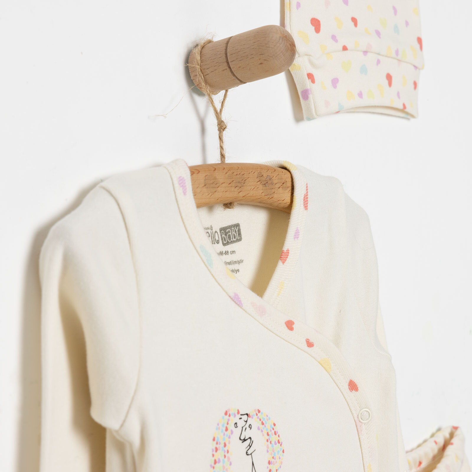 Kız Zıbın-Şapka-Patikli Alt Kız Bebek