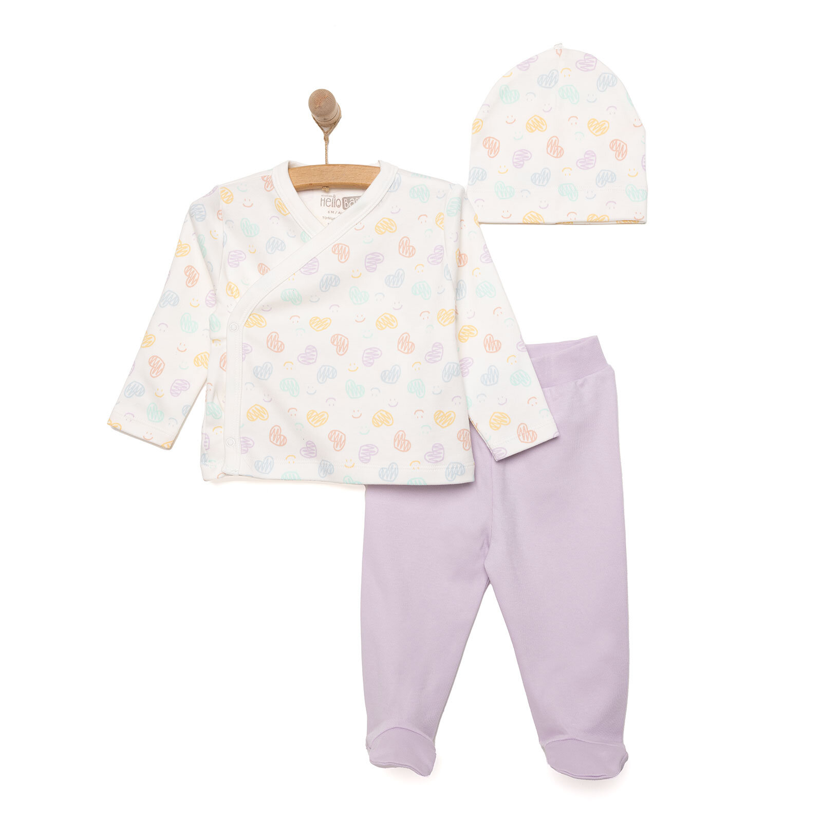 Kız Zıbın-Şapka-Patikli Alt Kız Bebek Kız Zıbın-Şapka-Patikli Alt Kız Bebek