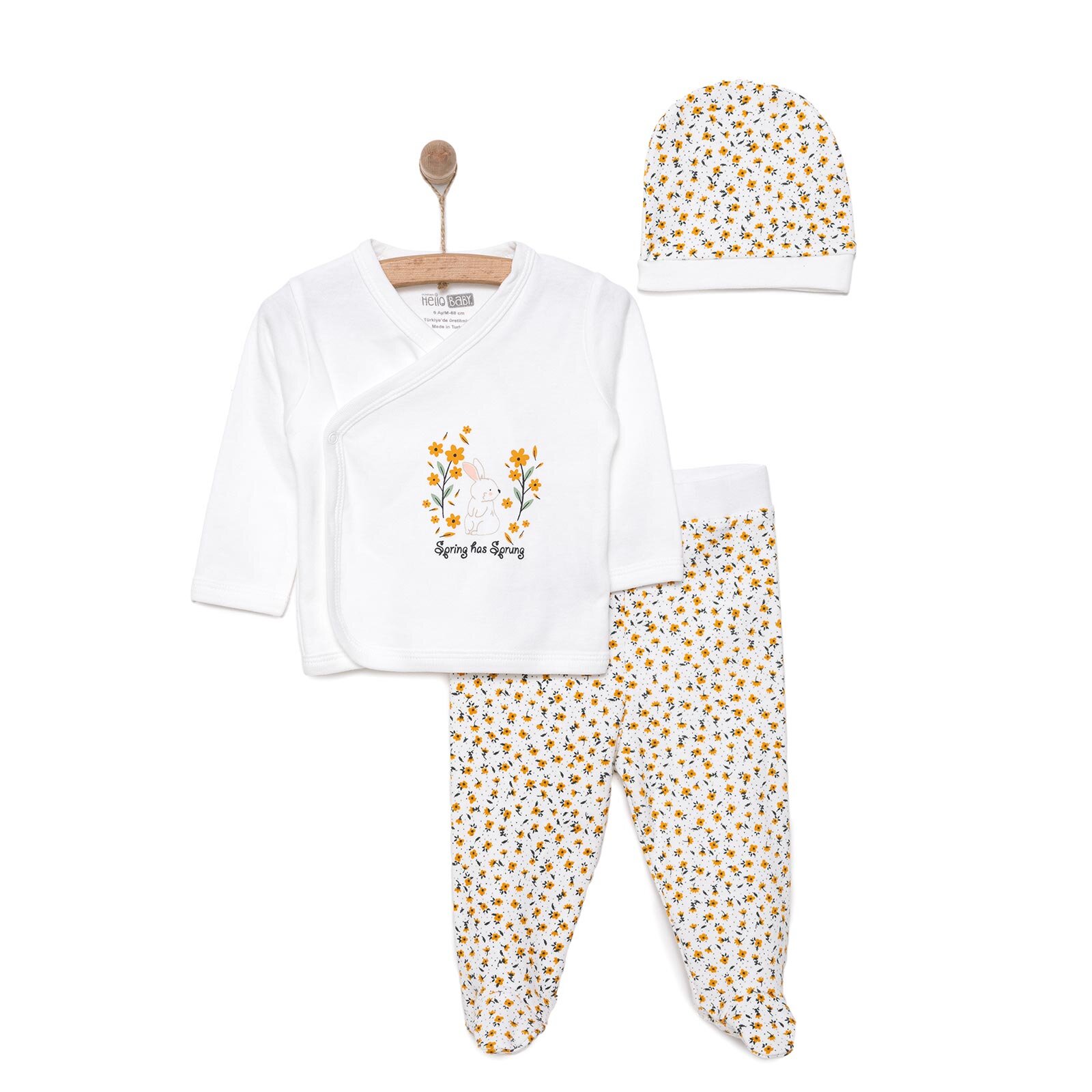 Kız Zıbın-Şapka-Patikli Alt Kız Bebek