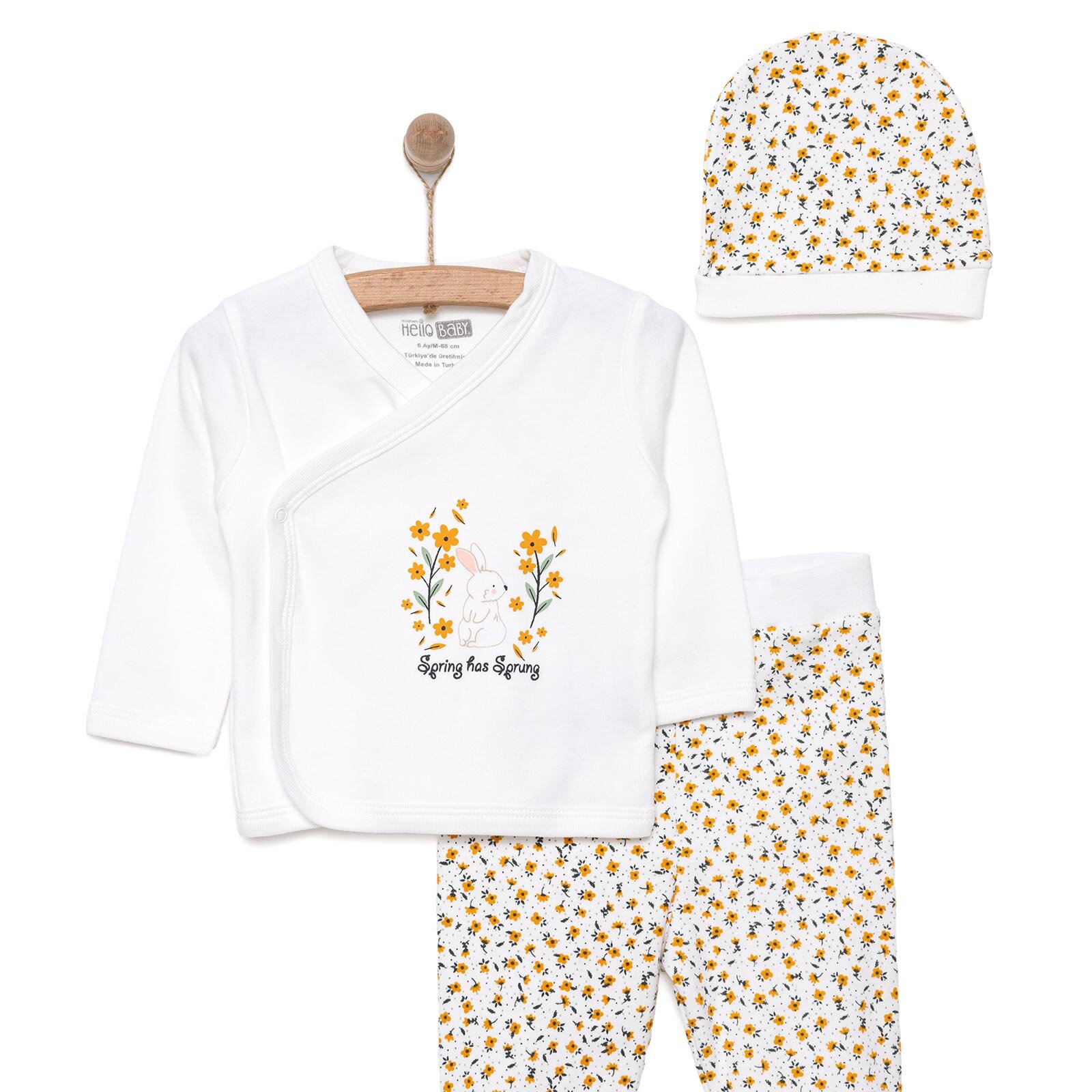 Kız Zıbın-Şapka-Patikli Alt Kız Bebek