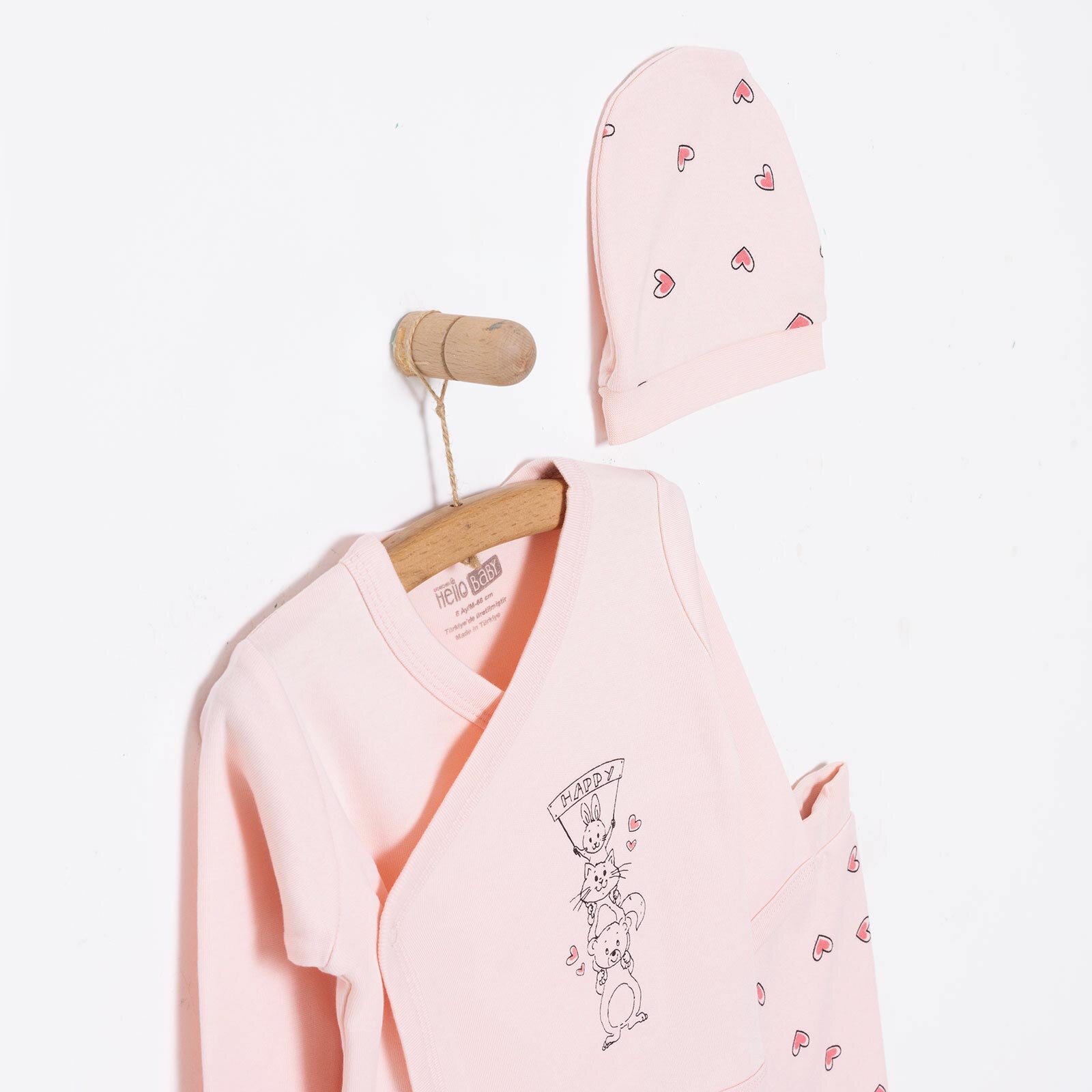 Kız Zıbın-Şapka-Patikli Alt Kız Bebek Kız Zıbın-Şapka-Patikli Alt Kız Bebek