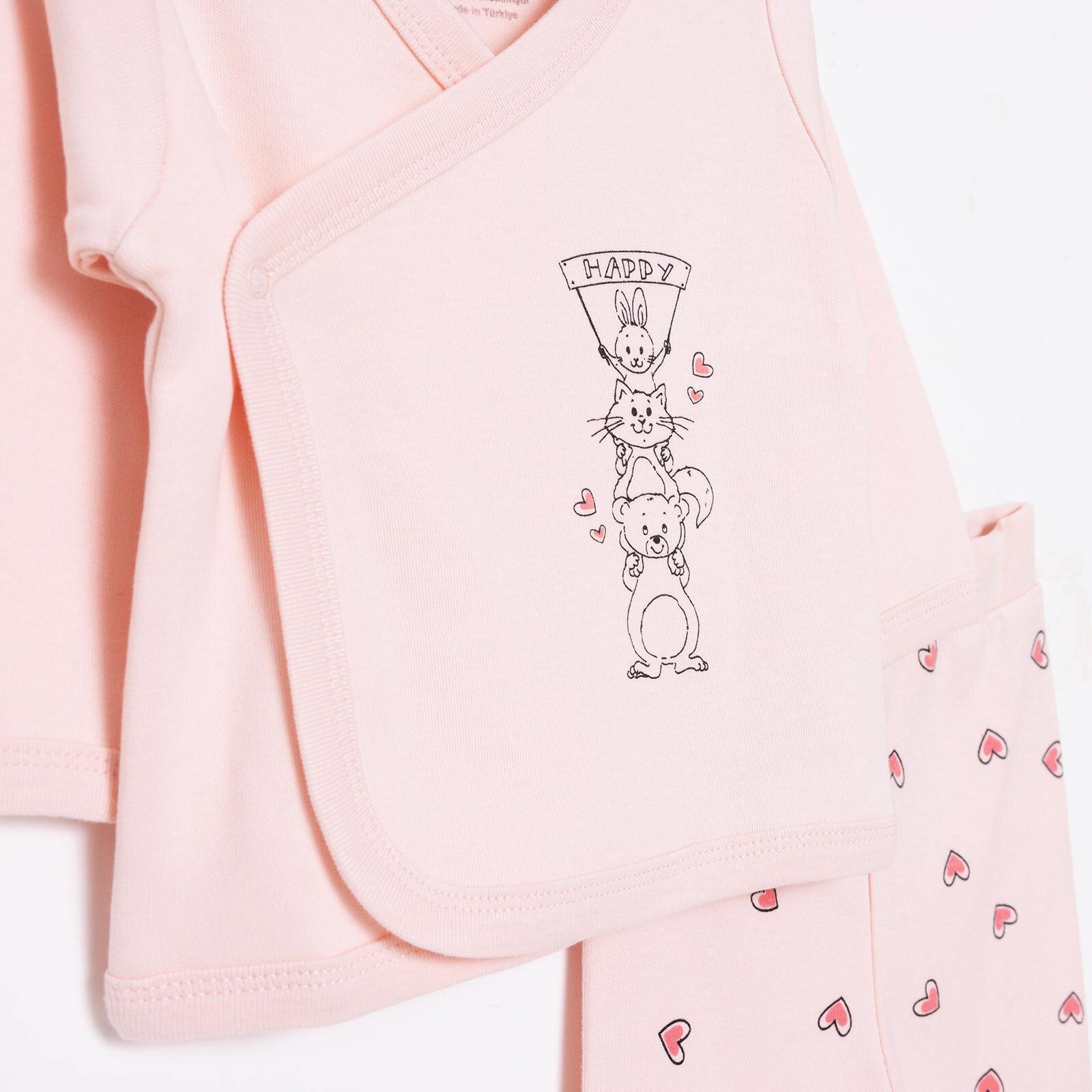 Kız Zıbın-Şapka-Patikli Alt Kız Bebek Kız Zıbın-Şapka-Patikli Alt Kız Bebek