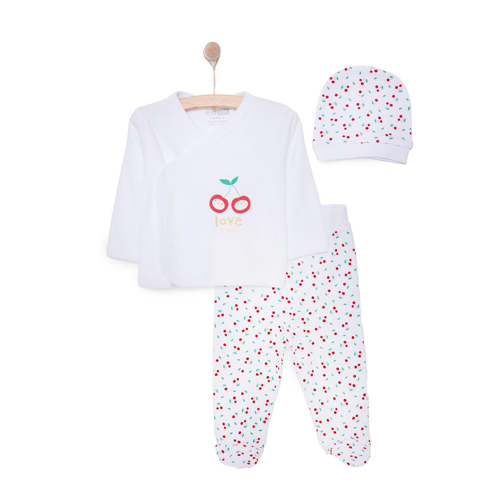 Kız Zıbın-Şapka-Patikli Alt Kız Bebek