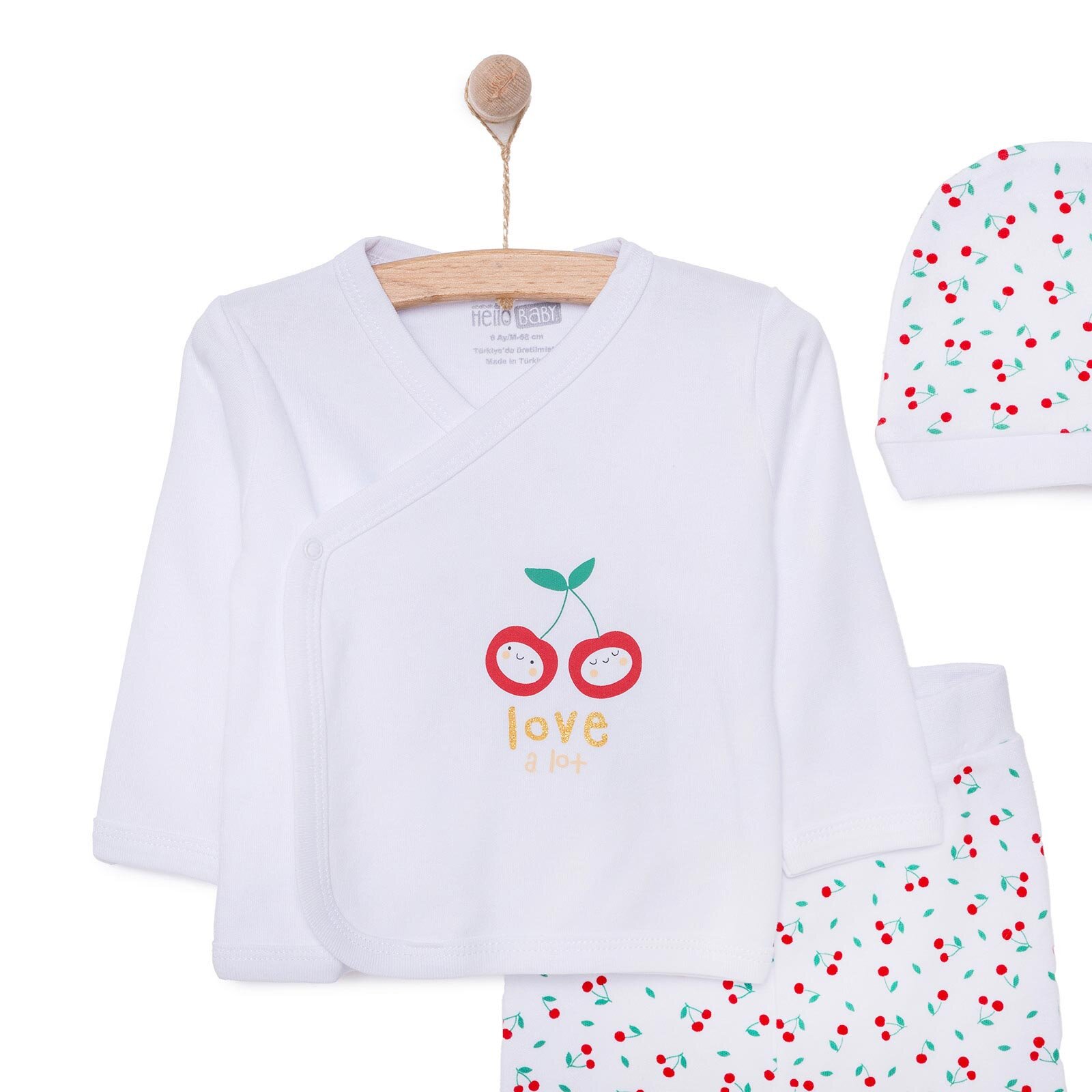 Kız Zıbın-Şapka-Patikli Alt Kız Bebek