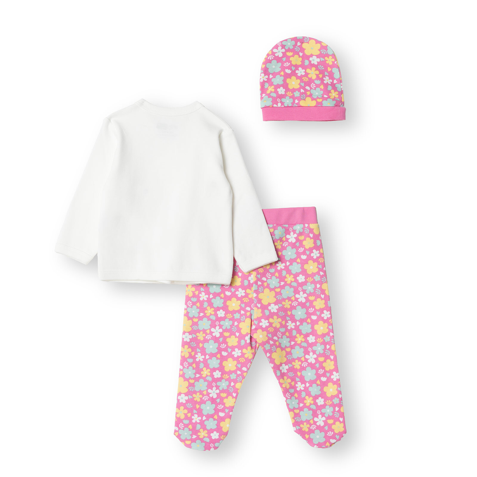 Kız Zıbın-Şapka-Patikli Alt Kız Bebek Kız Zıbın-Şapka-Patikli Alt Kız Bebek