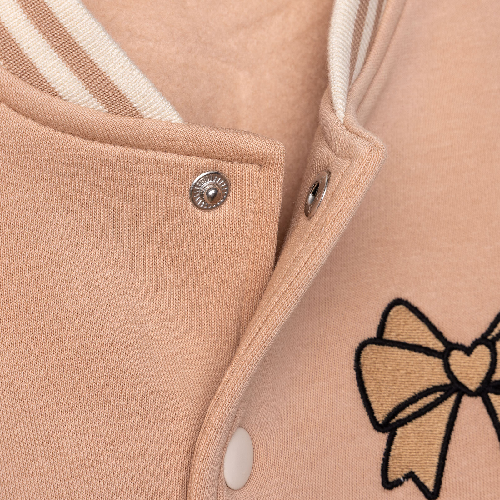 Kız Bebek Kolej Montları Üç İplik Hakim Yaka Uzun Kol