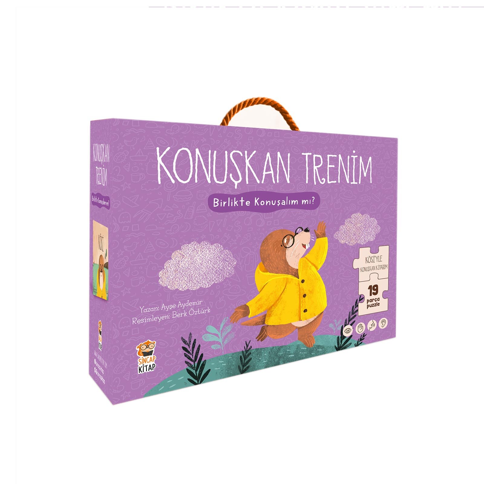 Kösi- Konuşkan Trenim 19 Parça Puzzle ve Kitap Kösi- Konuşkan Trenim 19 Parça Puzzle ve Kitap