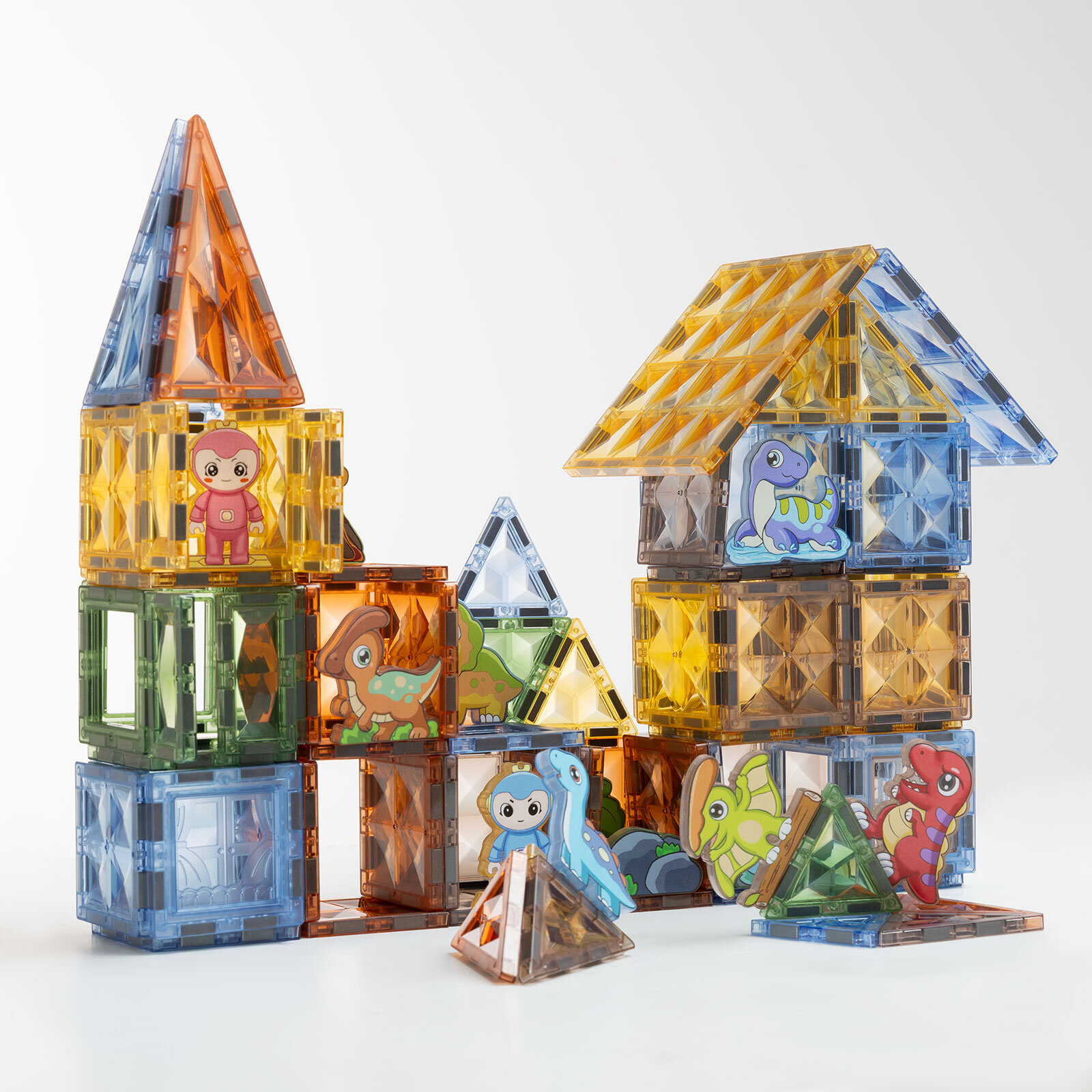 KRİSTAL MANYETİK TUĞLALAR DİNOZOR CENNETİ 116 PARÇA KRİSTAL MANYETİK TUĞLALAR DİNOZOR CENNETİ 116 PARÇA