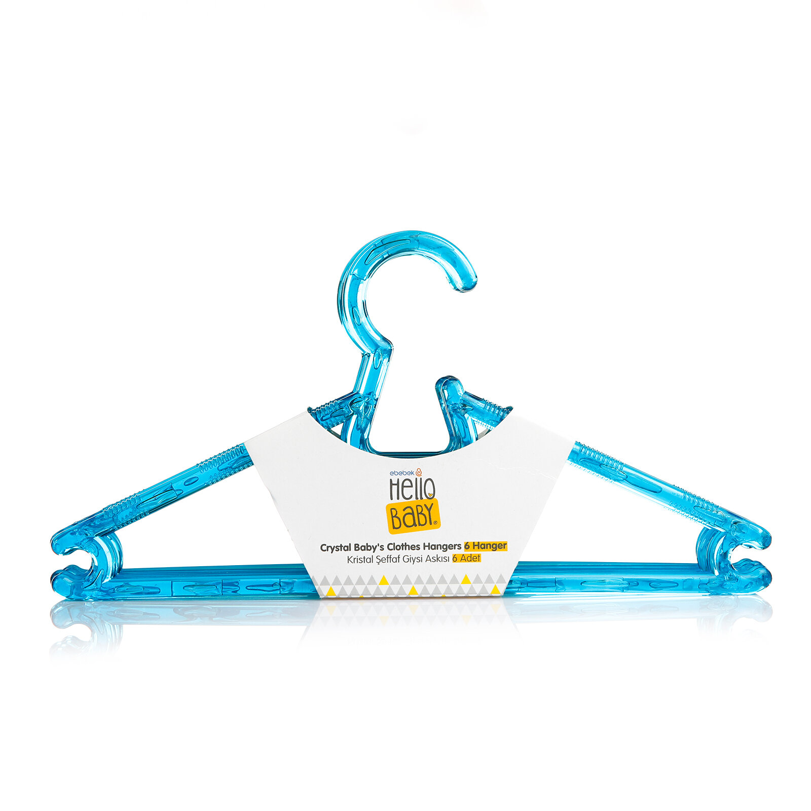 Kristal Şeffaf 6lı Giysi Askısı