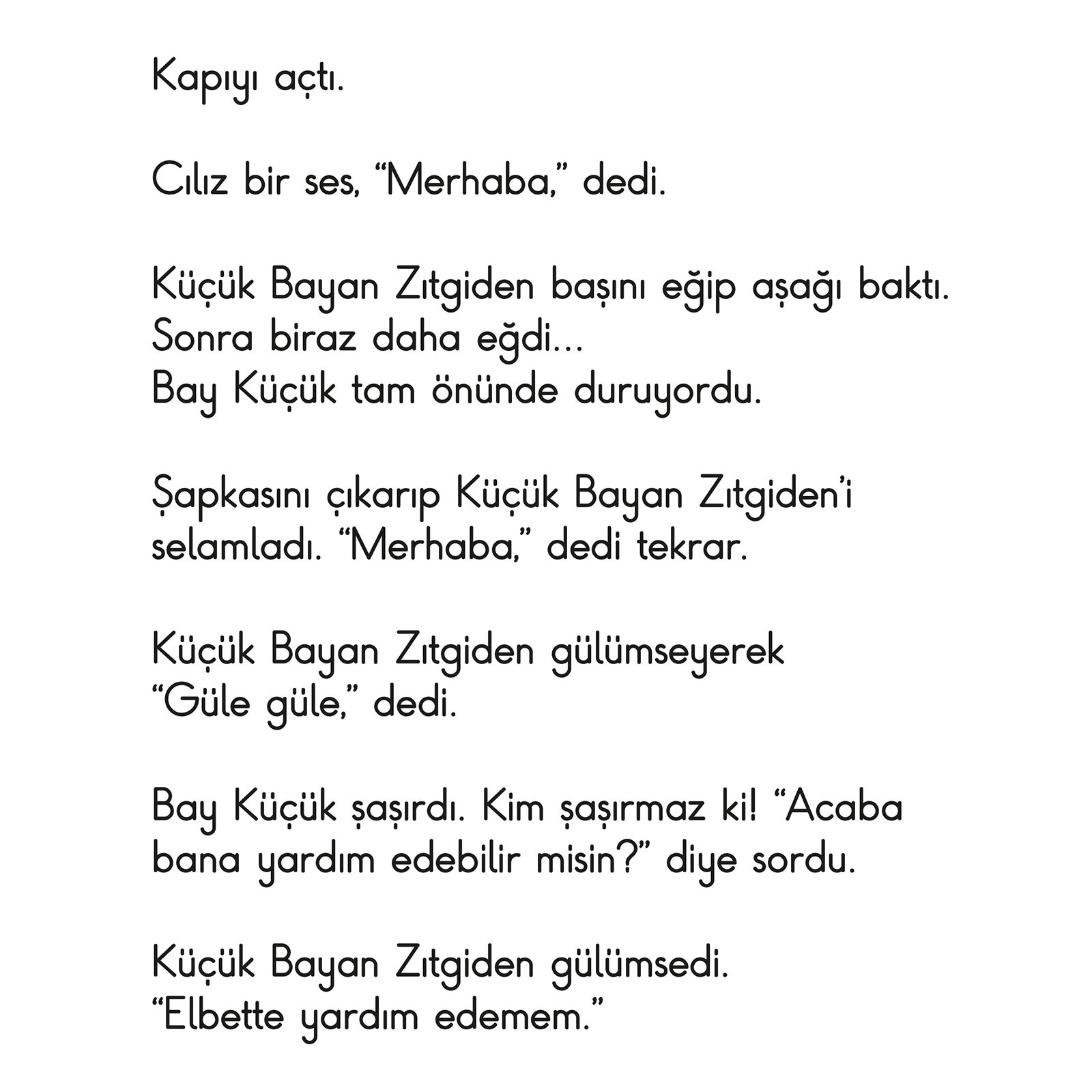 KÜÇÜK BAYAN ZITGİDEN