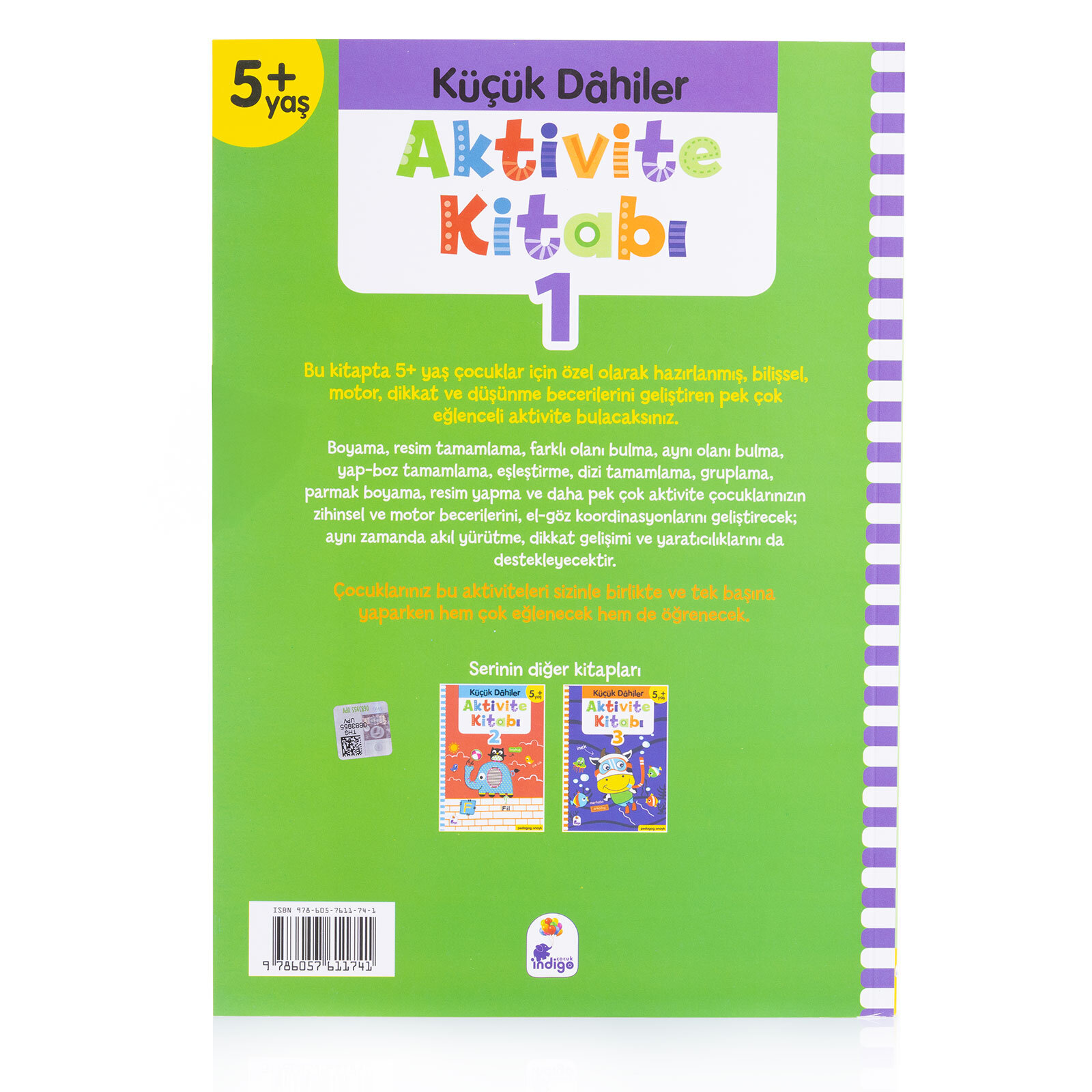 Küçük Dahiler Aktivite Kitabı 1 – 5+ Yaş (Pedagog Onaylı)