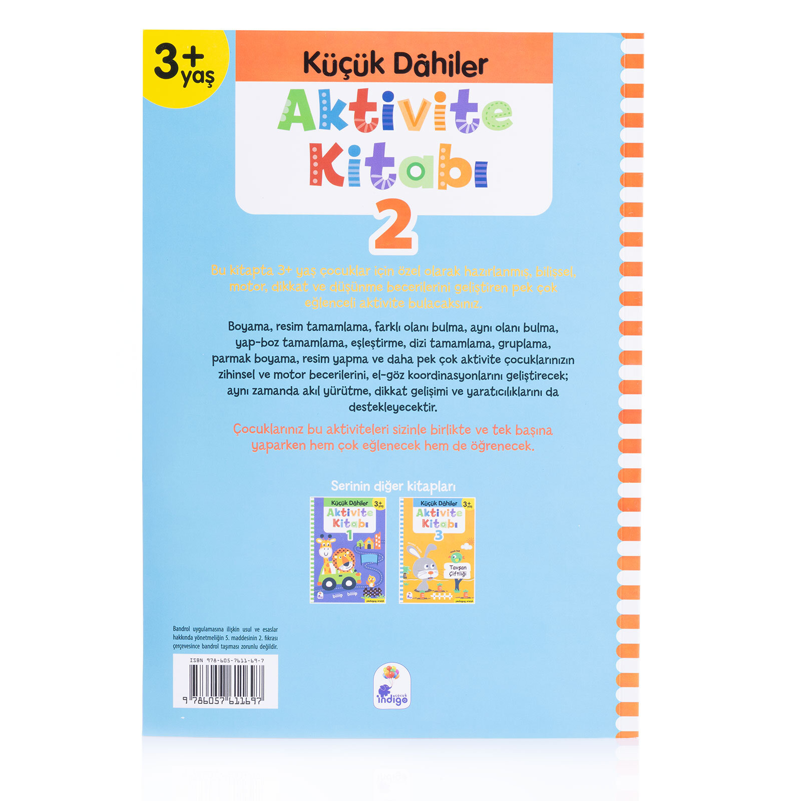 Küçük Dahiler Aktivite Kitabı 2 – 3+ Yaş (Pedagog Onaylı)