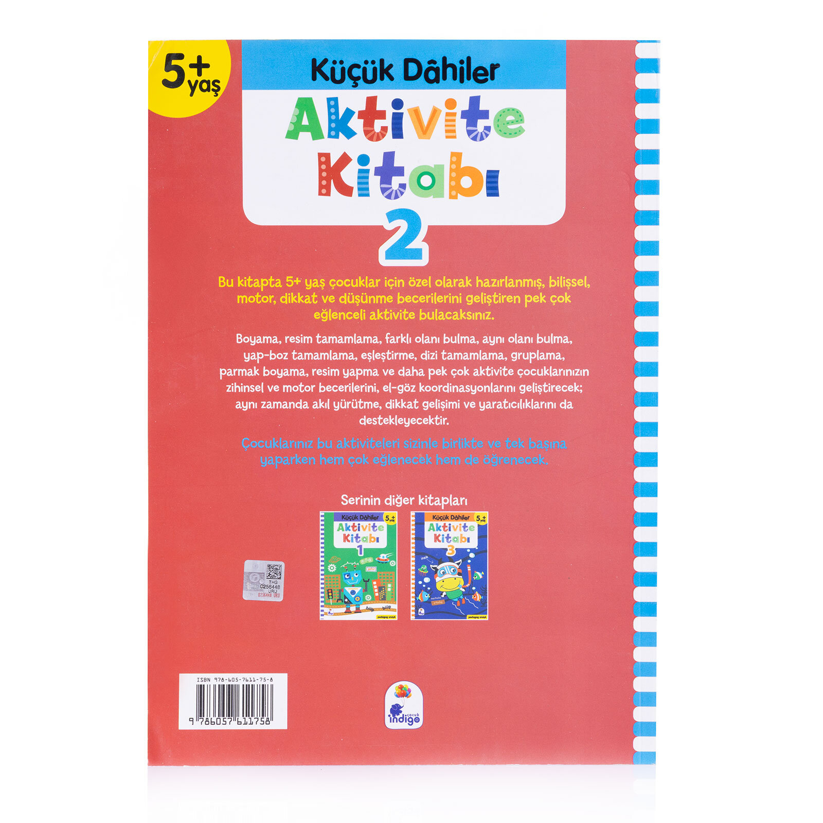 Küçük Dahiler Aktivite Kitabı 2 – 5+ Yaş (Pedagog Onaylı)