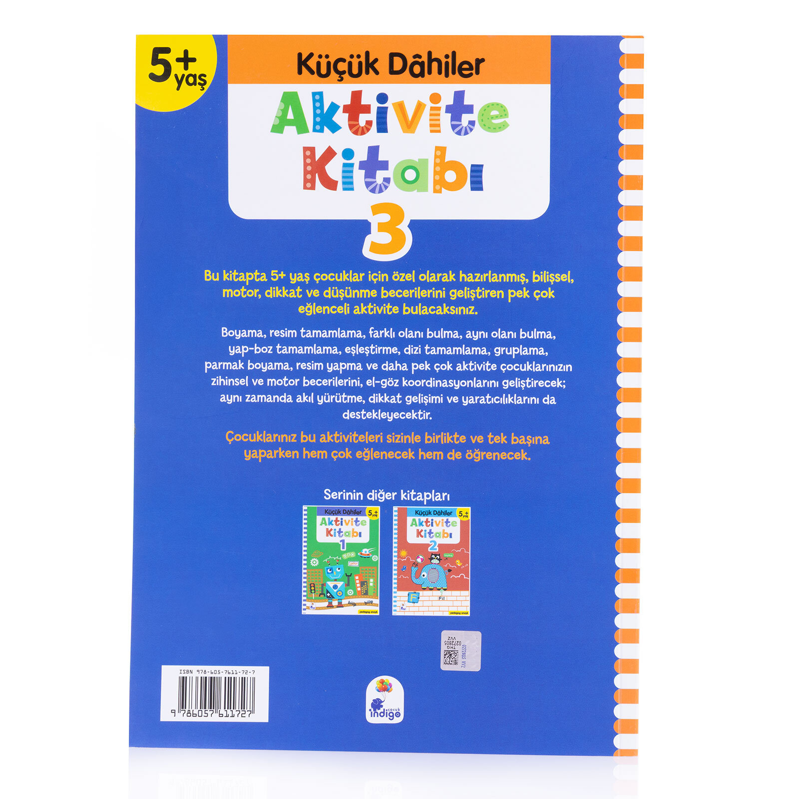 Küçük Dahiler Aktivite Kitabı 3 – 5+ Yaş (Pedagog Onaylı)