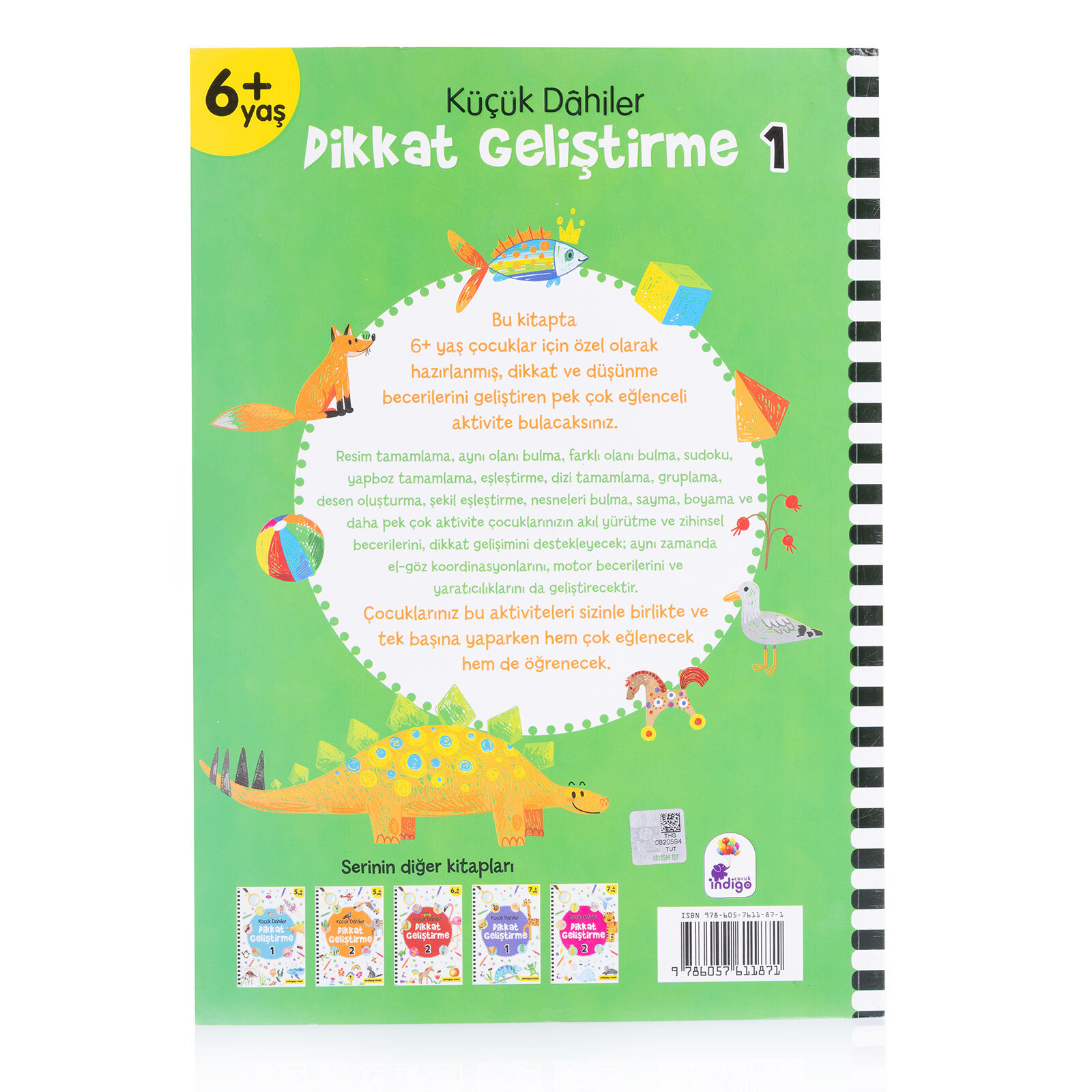 Küçük Dahiler Dikkat Geliştirme 1 – 6+ Yaş (Pedagog Onaylı)