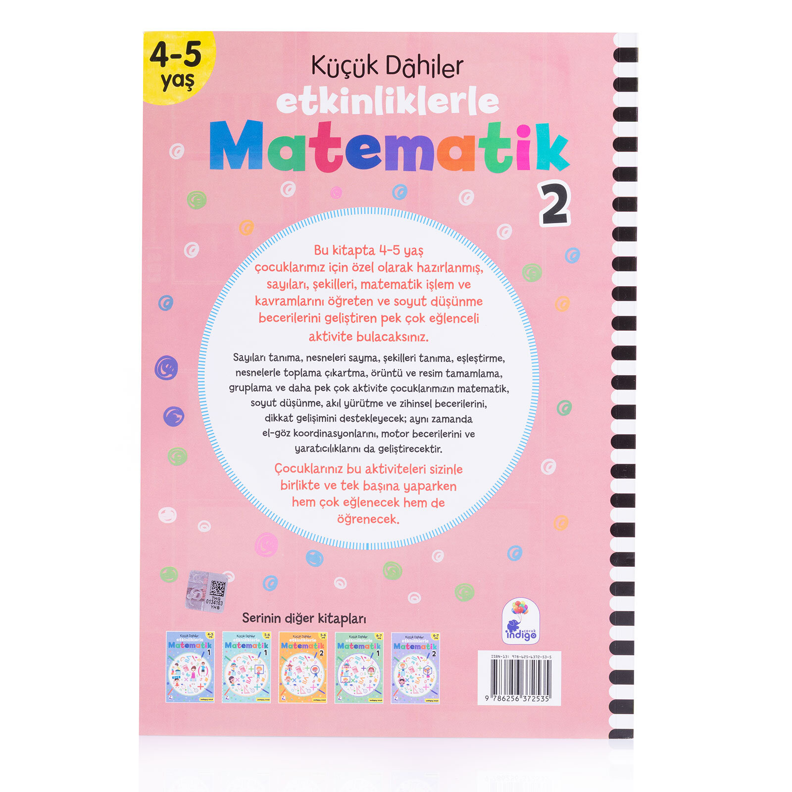 Küçük Dahiler Etkinliklerle Matematik 4-5 Yaş 2. Kitap