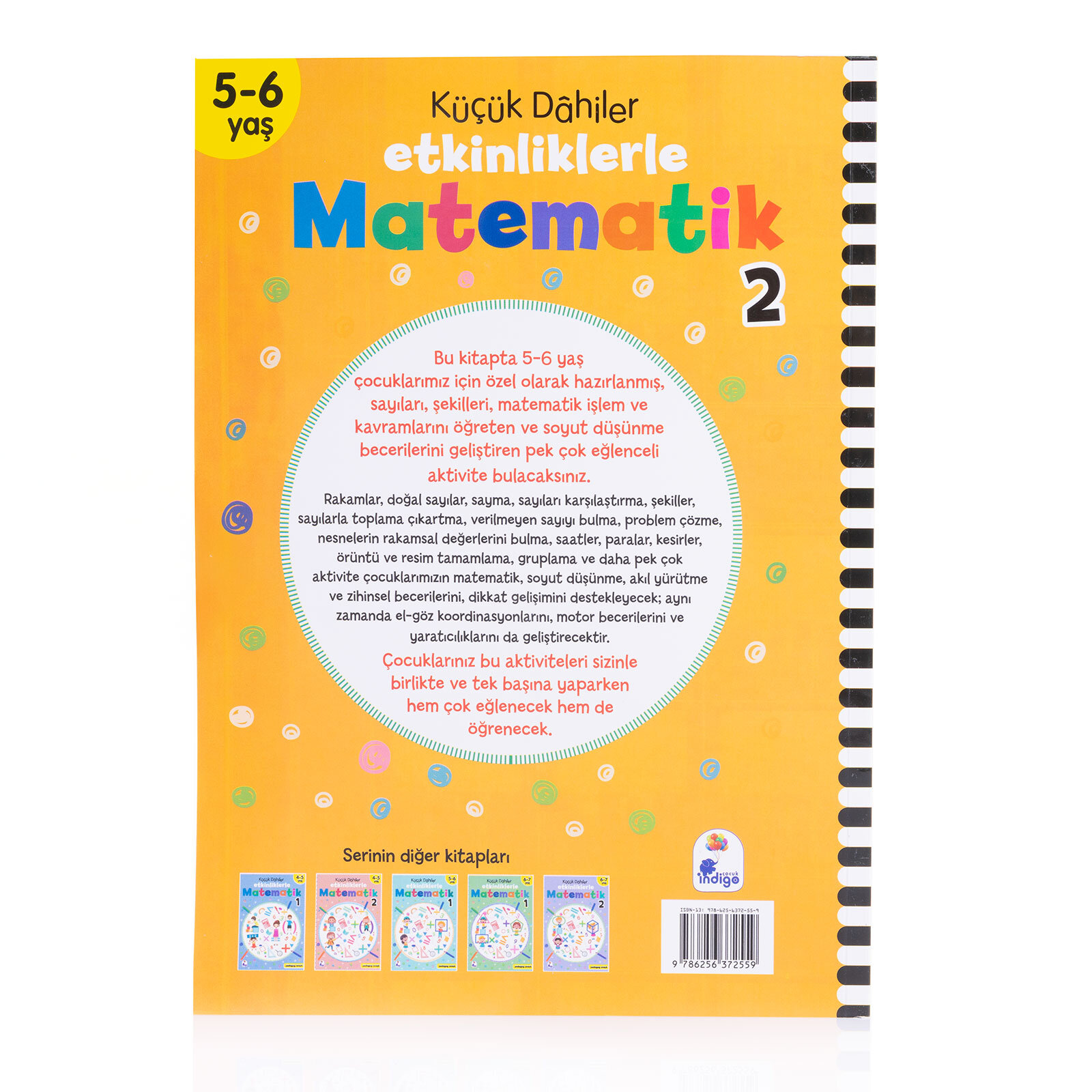 Küçük Dahiler Etkinliklerle Matematik 5-6 Yaş 2. Kitap