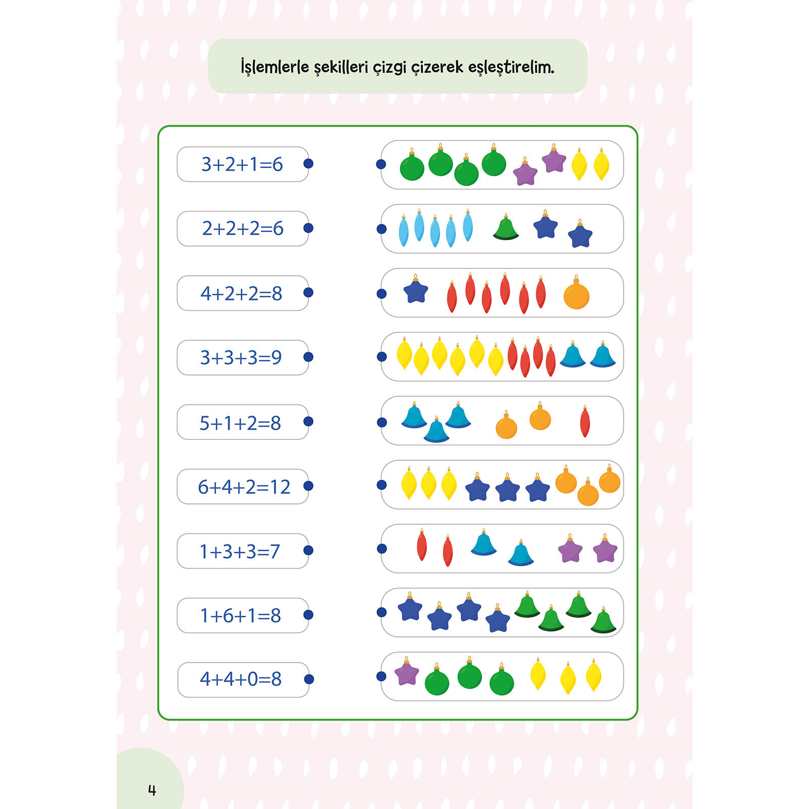 Küçük Dahiler Etkinliklerle Matematik 5-6 Yaş 2. Kitap