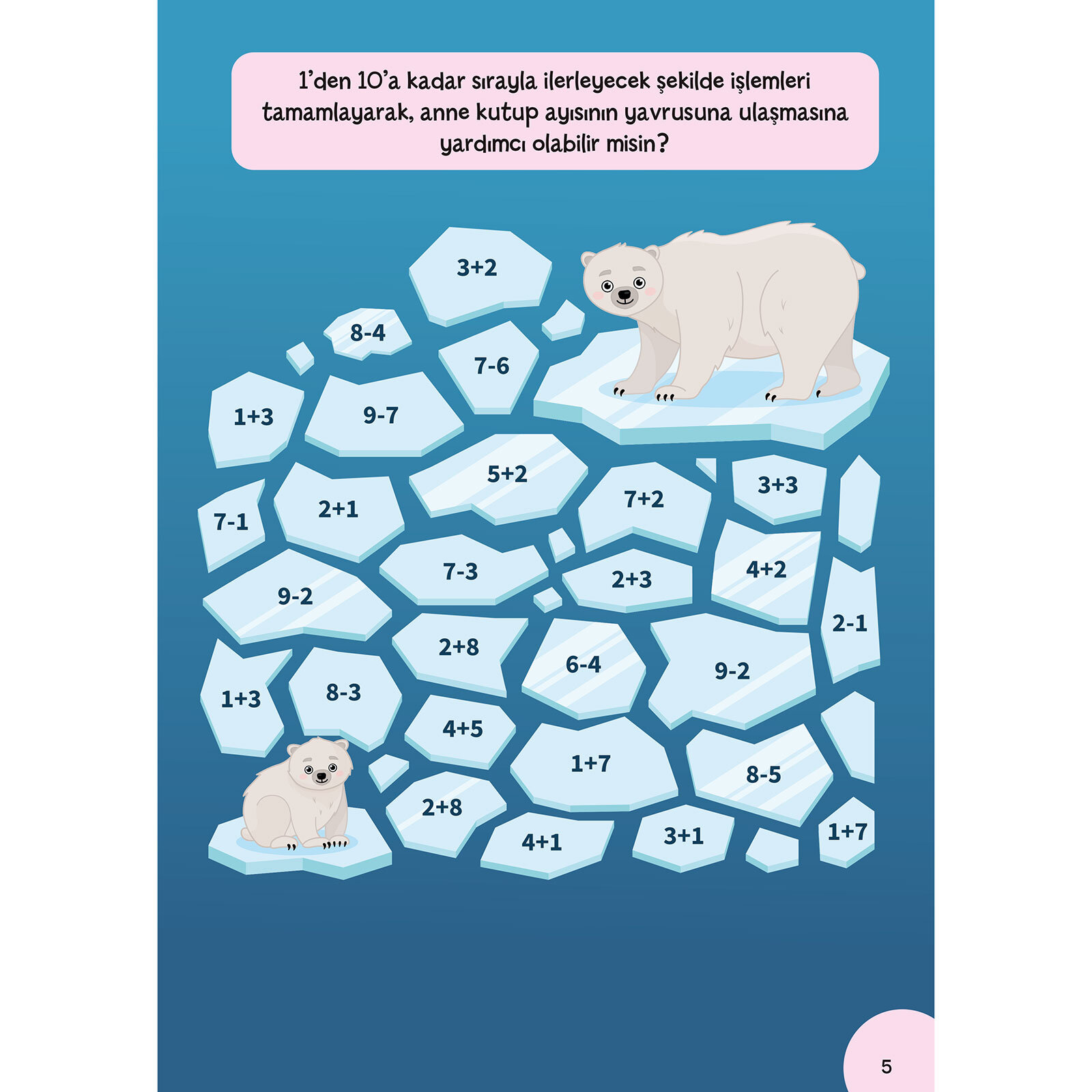 Küçük Dahiler Etkinliklerle Matematik 5-6 Yaş 2. Kitap