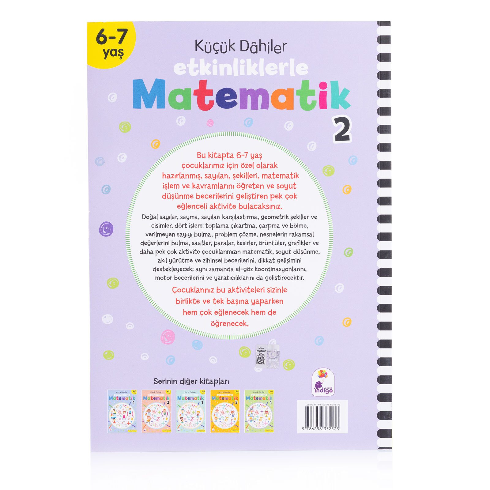 Küçük Dahiler Etkinliklerle Matematik 6-7 Yaş 2. Kitap
