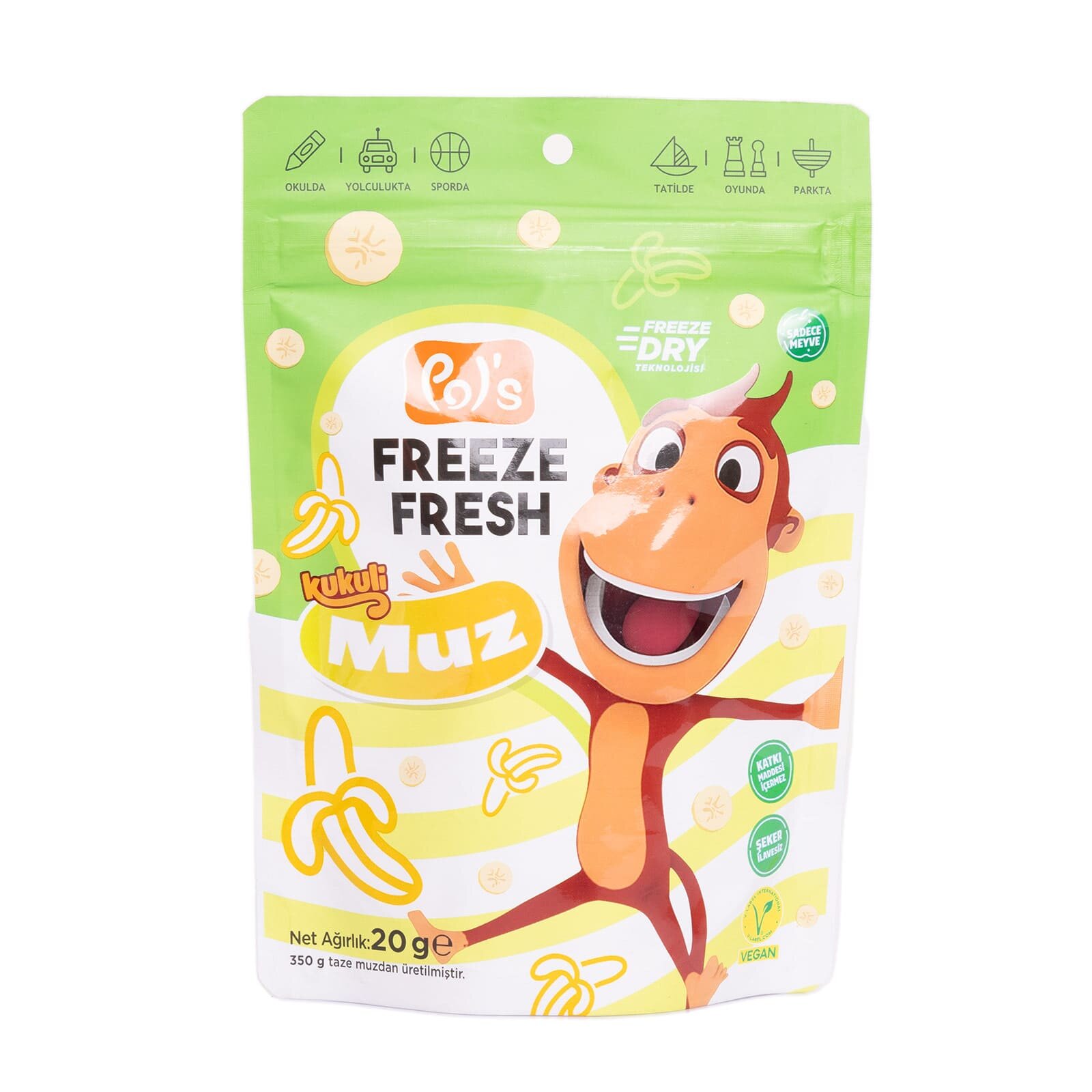 Kukuli Freeze Fresh Muz 20 gr Kukuli Freeze Fresh Muz 20 gr