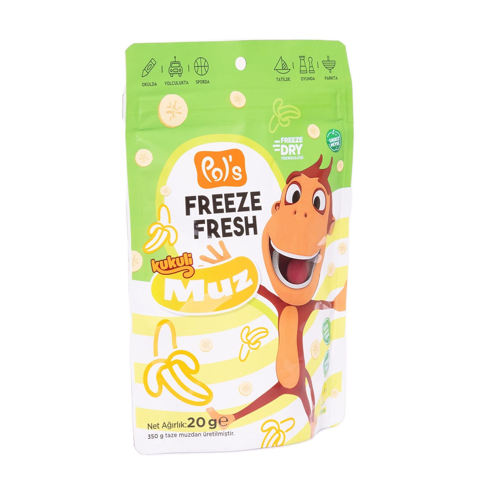 Kukuli Freeze Fresh Muz 20 gr Kukuli Freeze Fresh Muz 20 gr