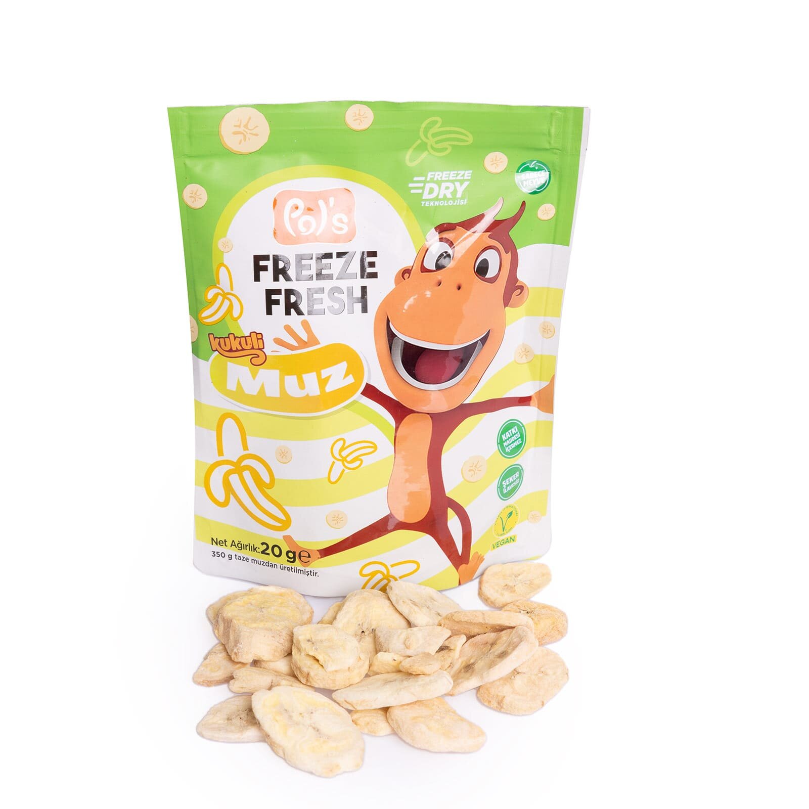 Kukuli Freeze Fresh Muz 20 gr Kukuli Freeze Fresh Muz 20 gr