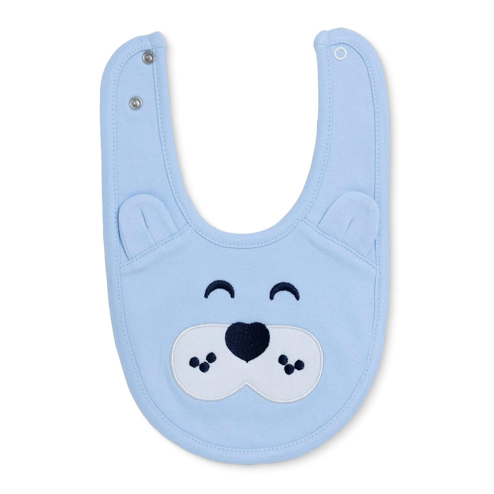 Nakışlı Kulaklı Mama Önlük - Erkek