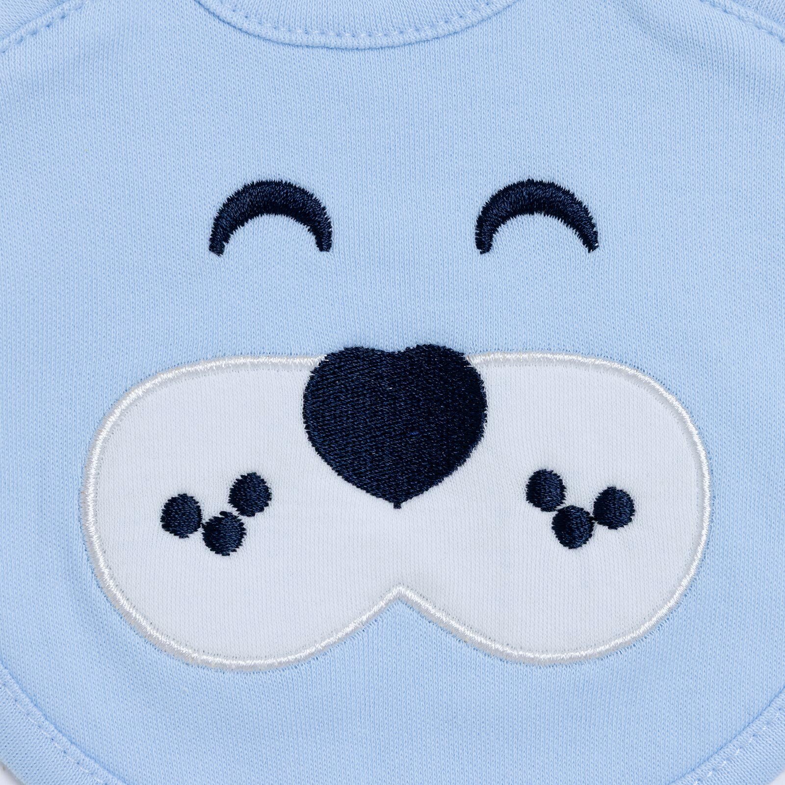 Nakışlı Kulaklı Mama Önlük - Erkek