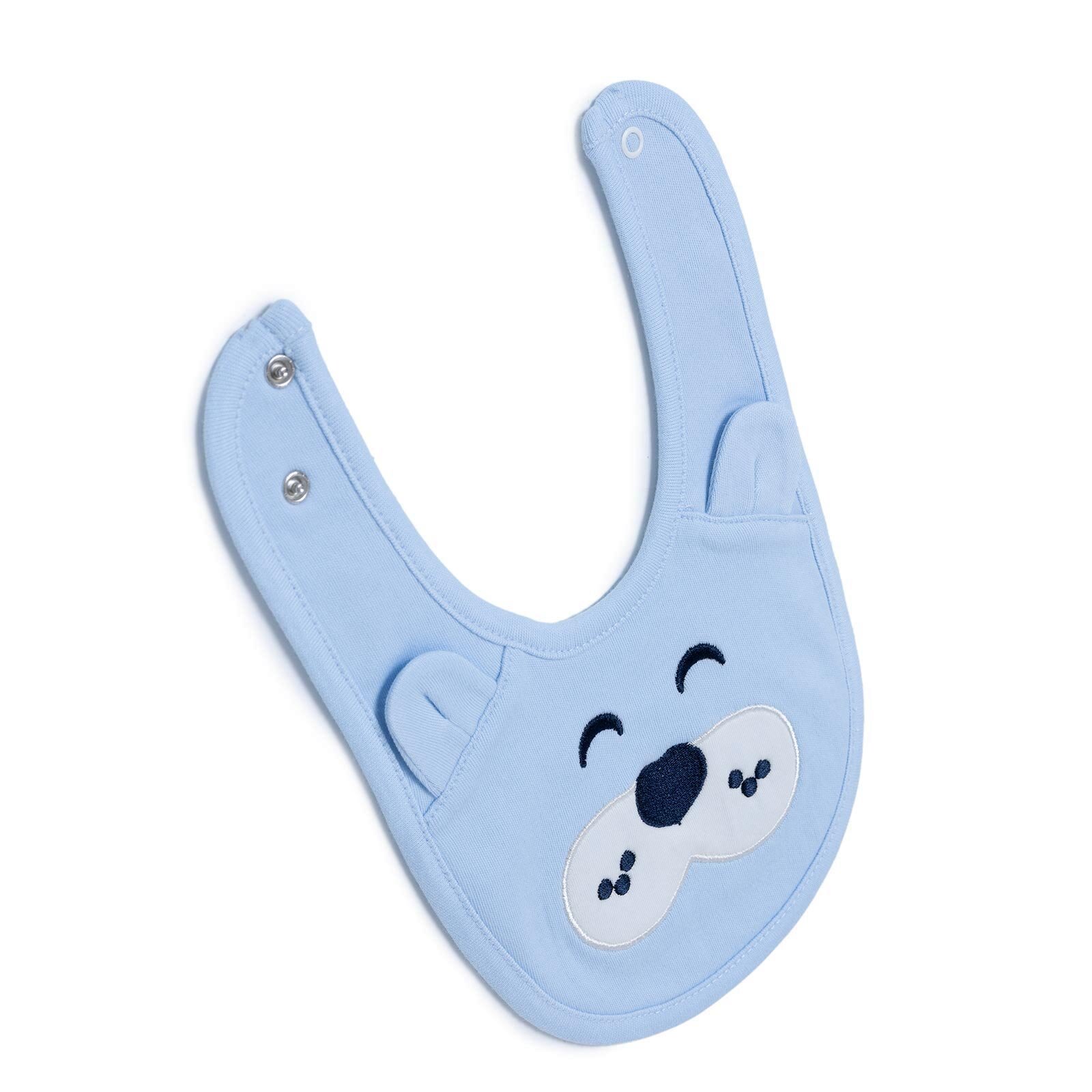 Nakışlı Kulaklı Mama Önlük - Erkek