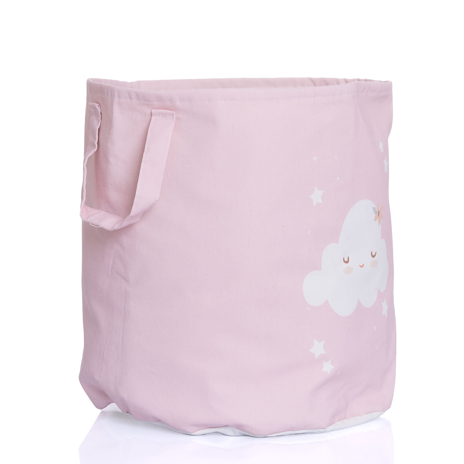 Bebek Odası Kumaş Oyuncak Sepeti Pembe Bebek Odası Kumaş Oyuncak Sepeti Pembe