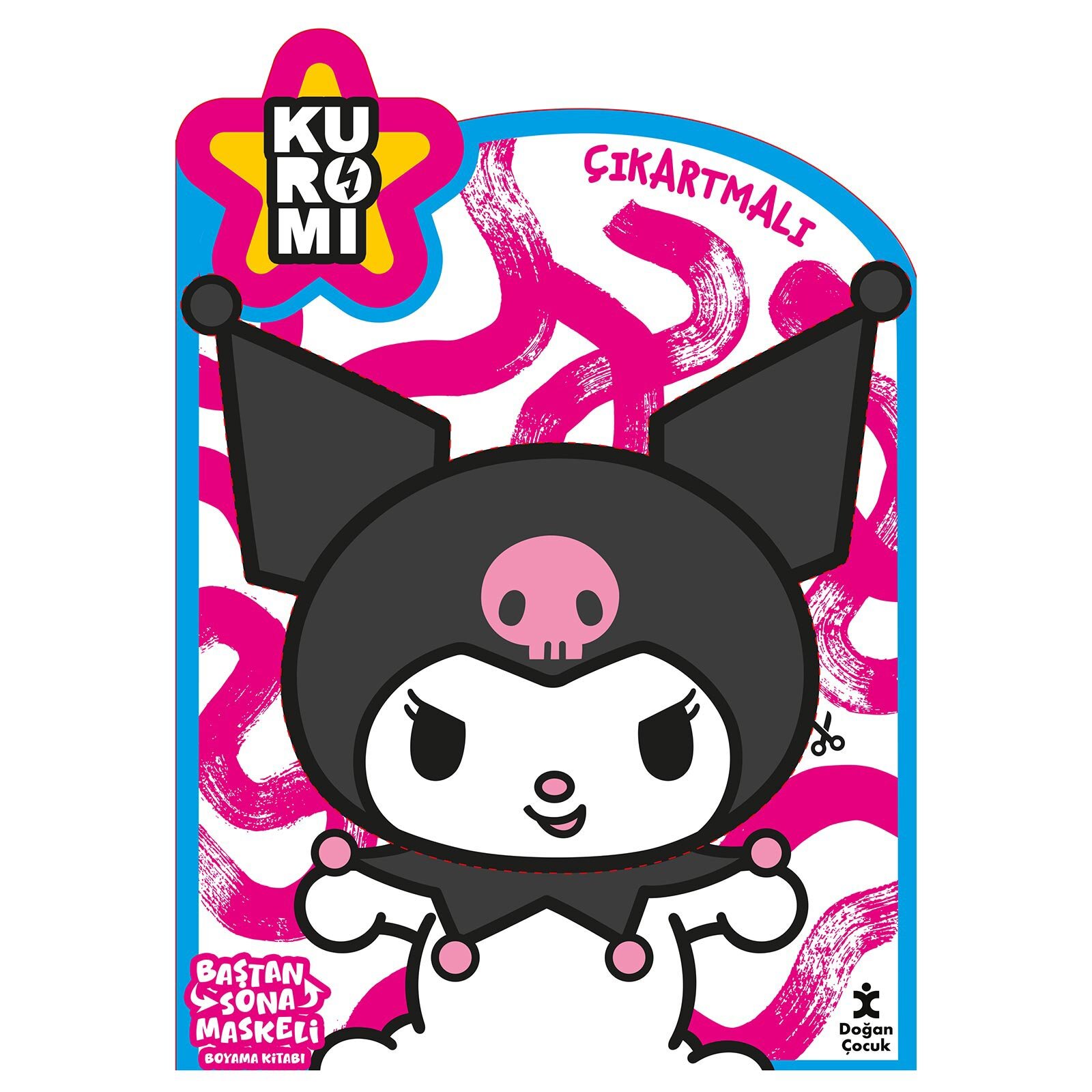 Kuromi Baştan Sona Maskeli Boyama Kitabı