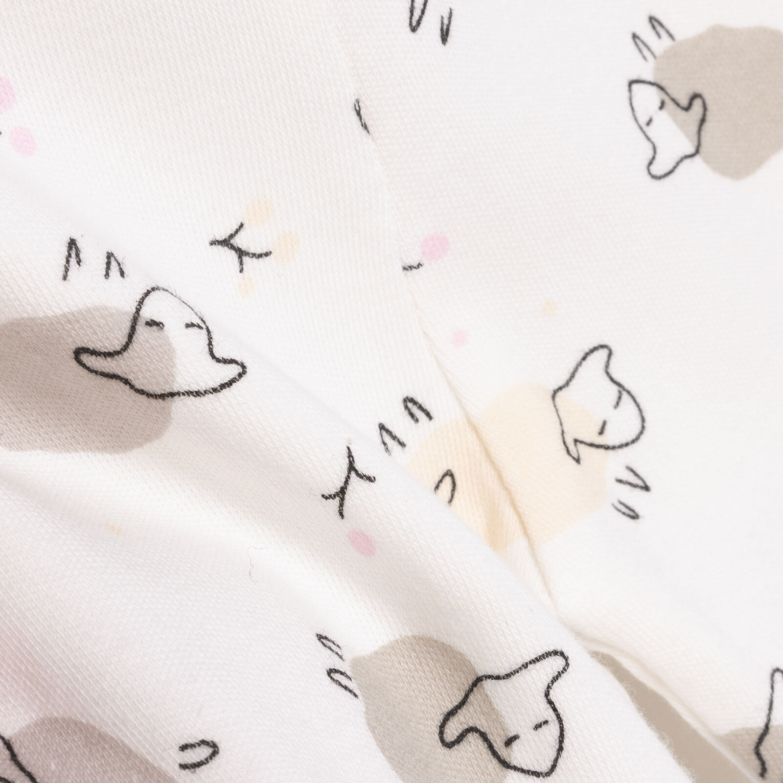 Kuzu Baskılı Yenidoğan Zıbın-Patikli Alt Kız Bebek Kuzu Baskılı Yenidoğan Zıbın-Patikli Alt Kız Bebek