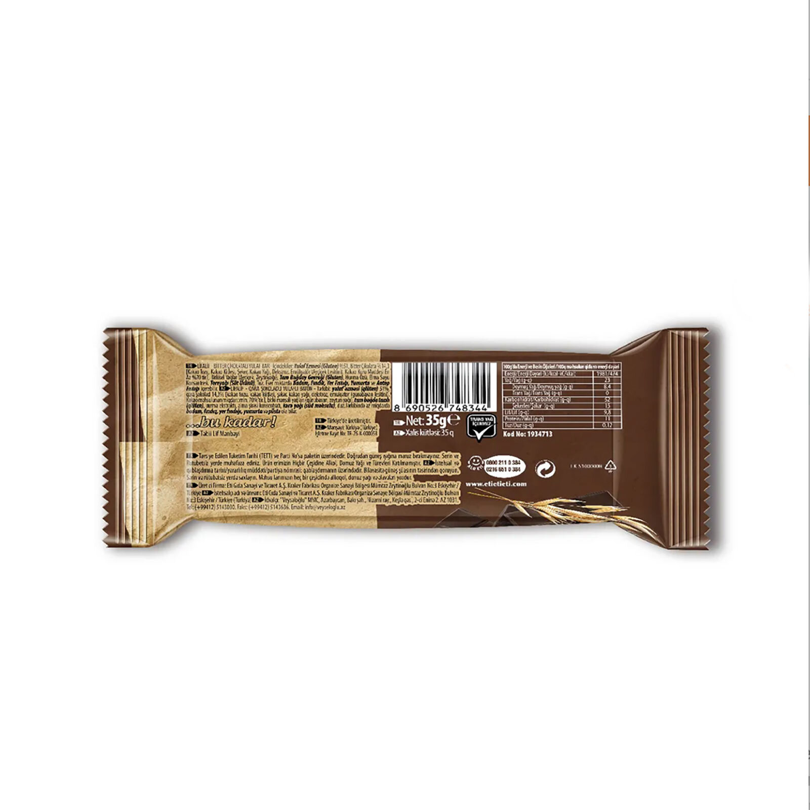Lifalif Bitter Çikolatalı Yulaf Bar 35 Gr Lifalif Bitter Çikolatalı Yulaf Bar 35 Gr