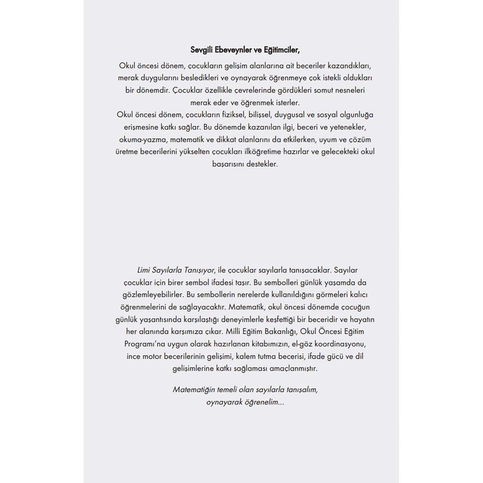 Limi - Sayılarla Tanışıyor Limi - Sayılarla Tanışıyor