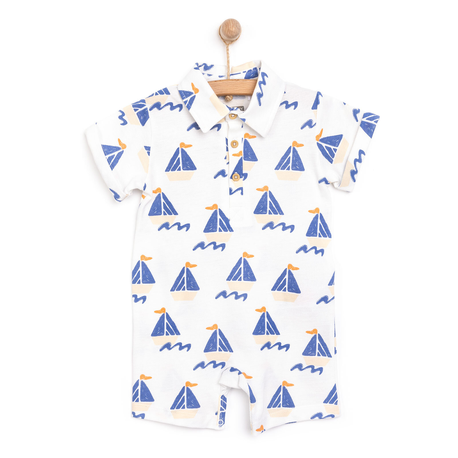 Little Sailor Erkek Şort Salopet Erkek Bebek