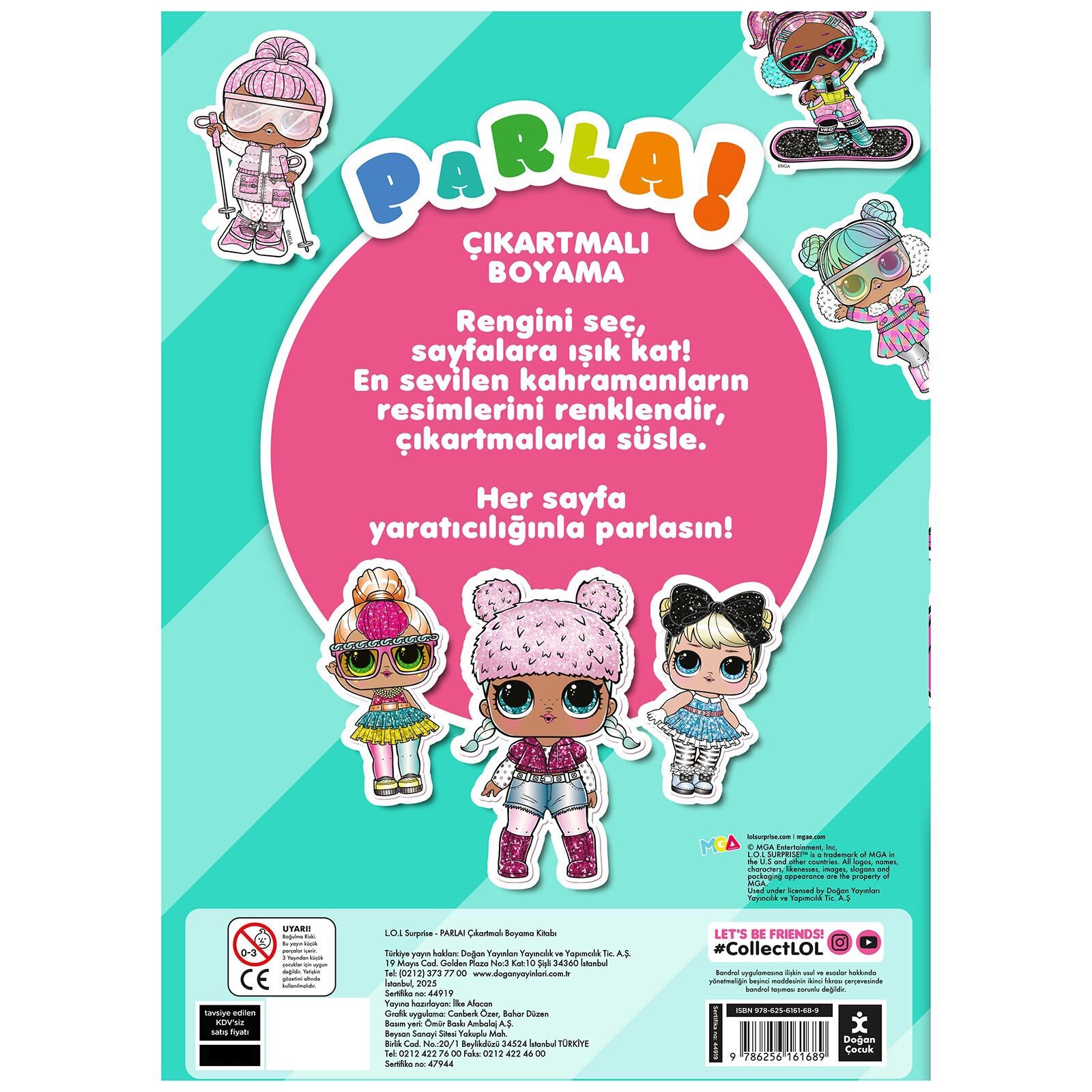 Lol Surprıse Parla Çıkartmalı Boyama Kitabı