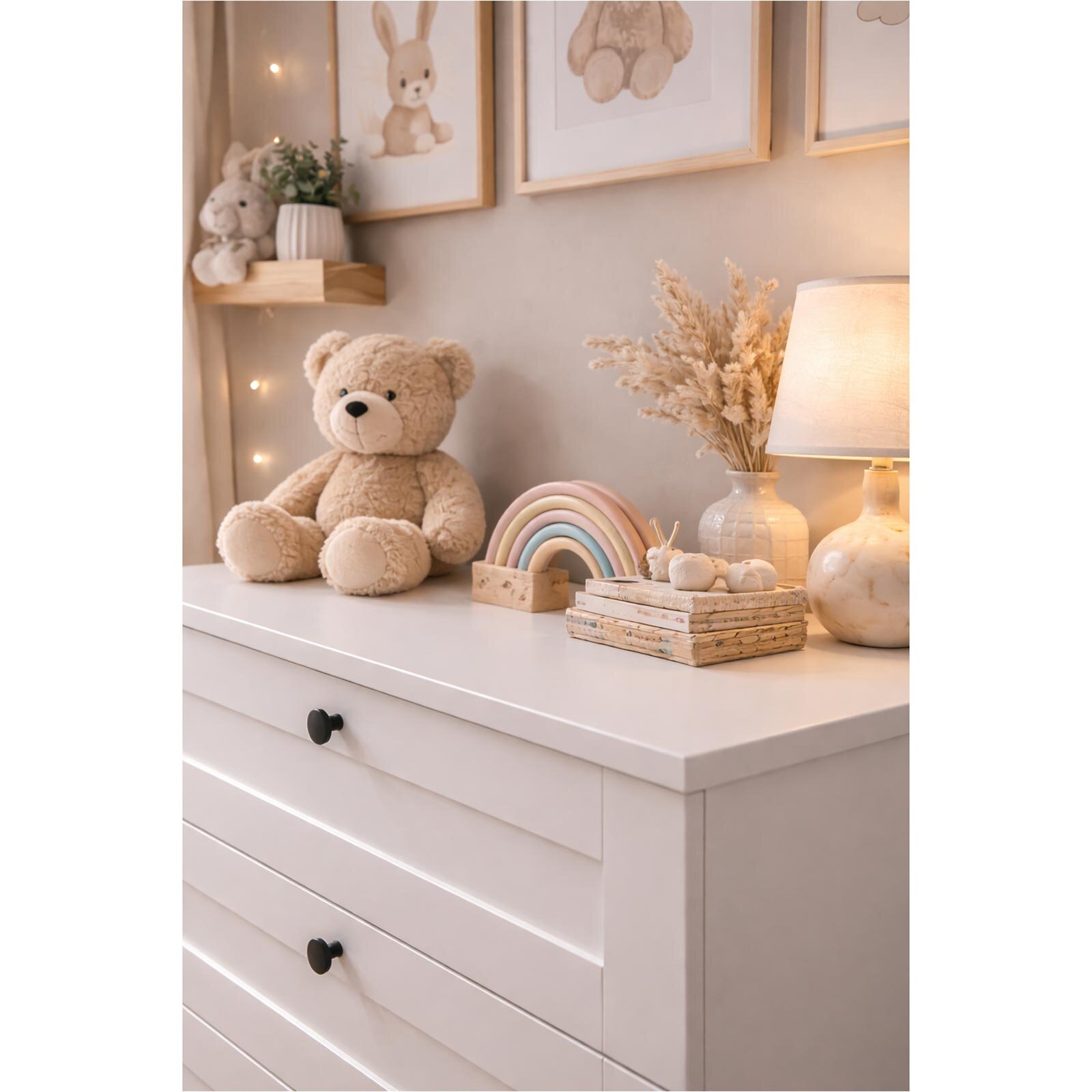 Lucas 3 Çekmeceli Şifonyer Beyaz