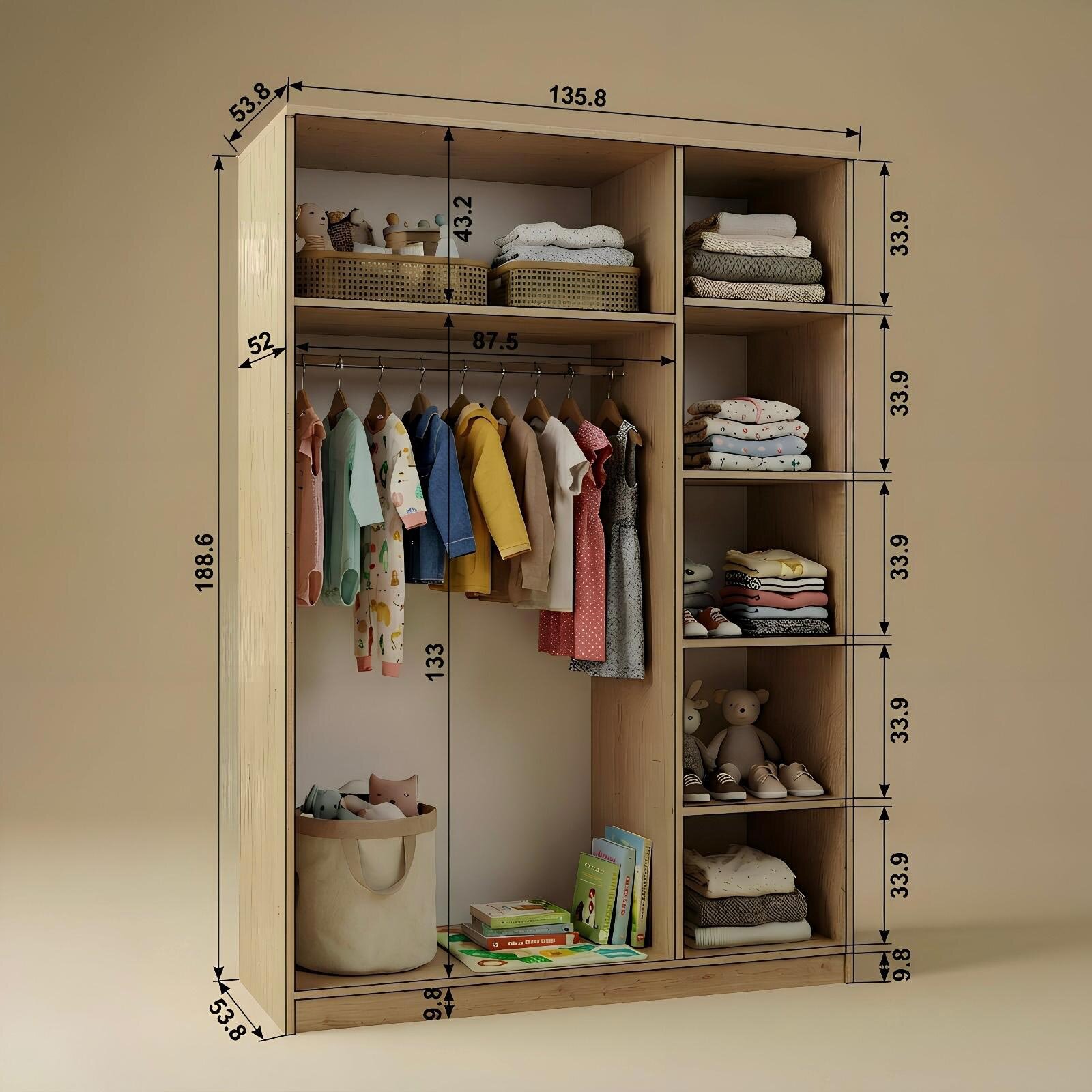 Lucas 3 Kapaklı  Safir Meşe 190x135