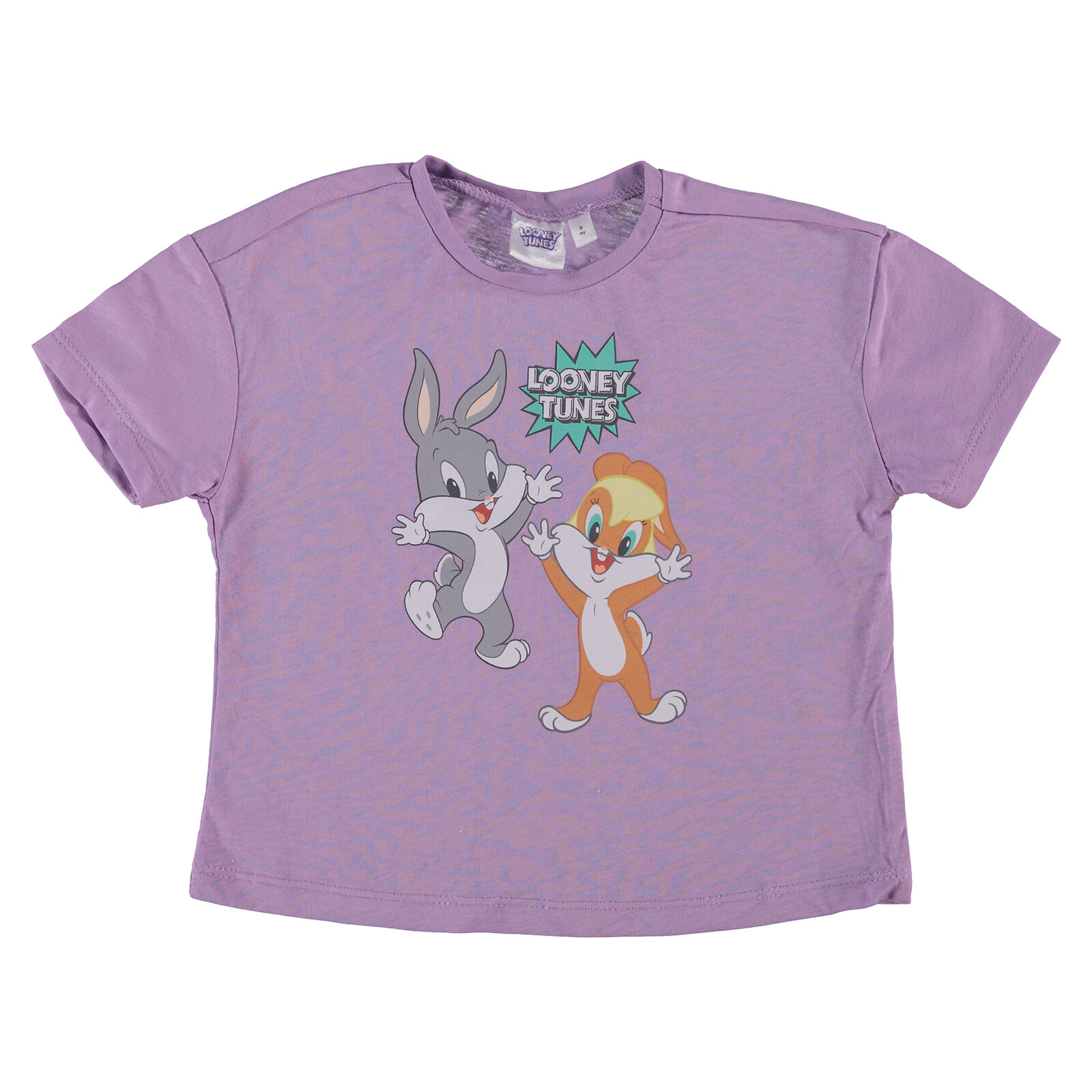 Maceraya Devam Kız Bebek Bugs and Lola Bunny Lisanslı Tshirt