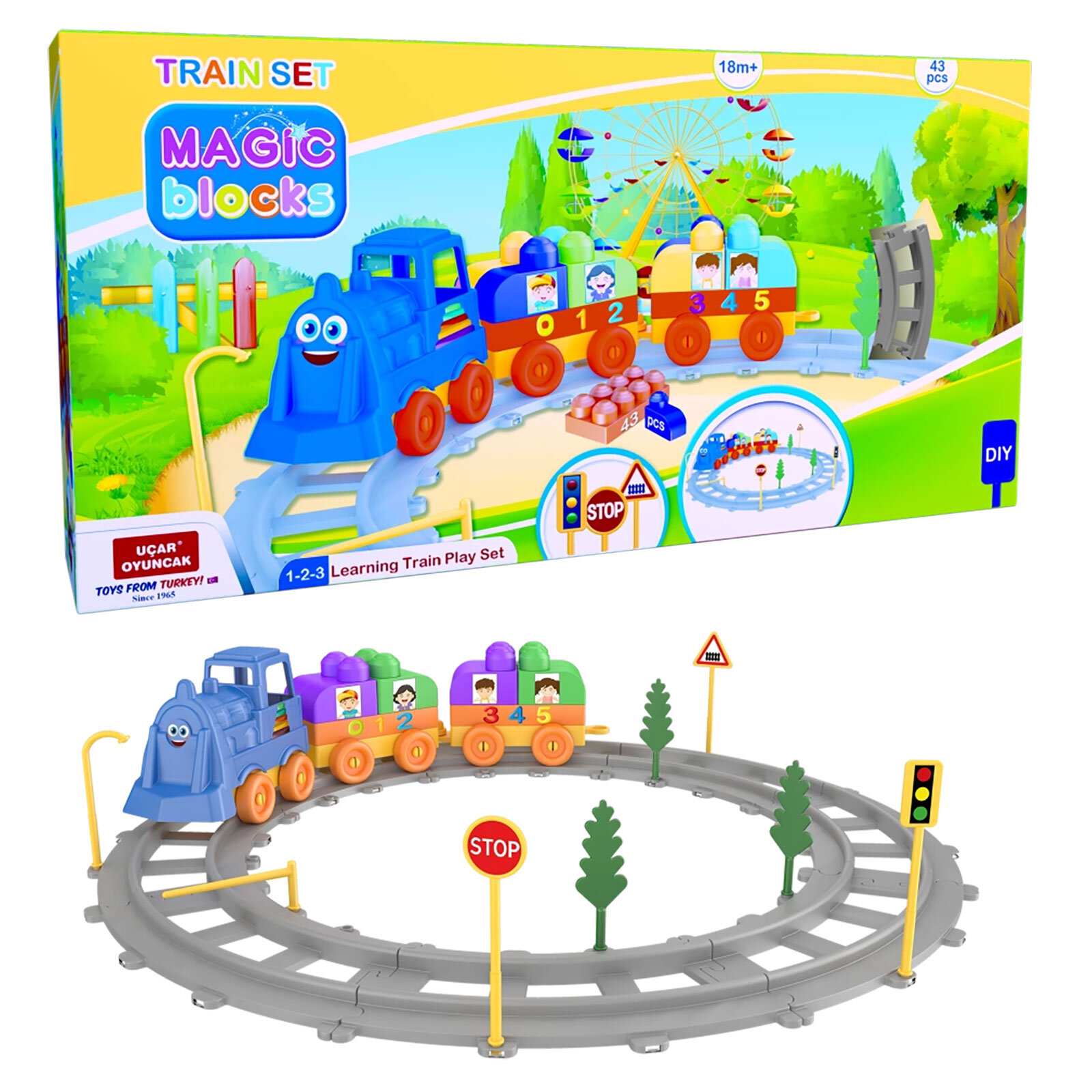 Magıc Blocks Tren Set (43Pcs)