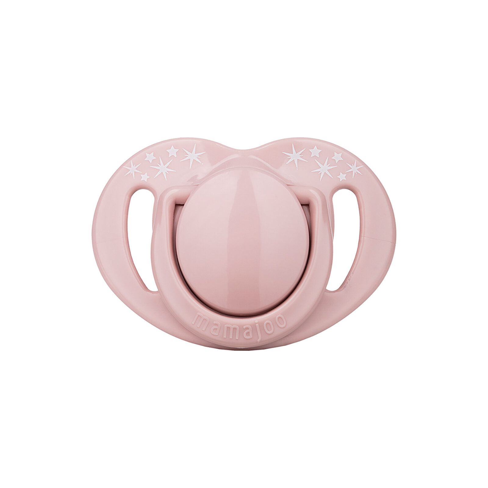 Powder Pink Desenli 2'li Silikon Ortodontik Yalancı Emzik 6 Ay + (Kutulu)
