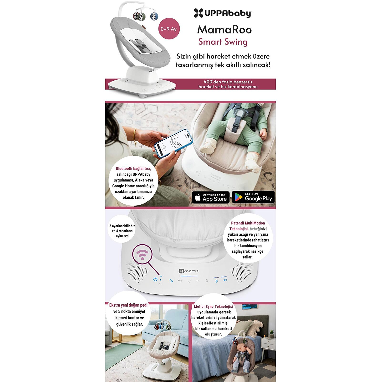 MamaRoo 5.0 Elektrikli Ana Kucağı